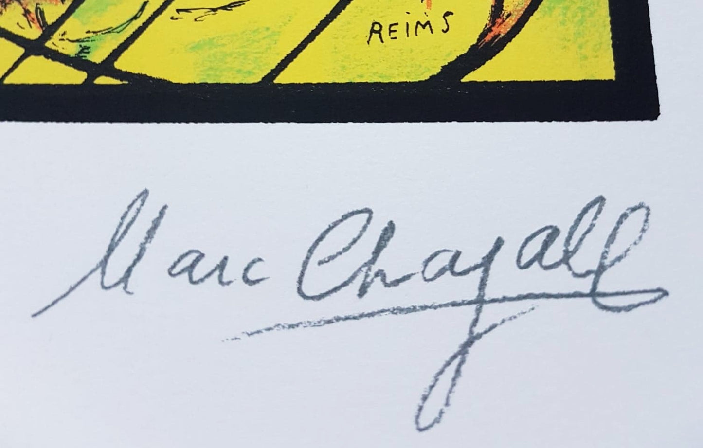 MARC CHAGALL - Naftali (edícia Jeruzalemské okná) (bez rámu), (certifikát), serigrafia