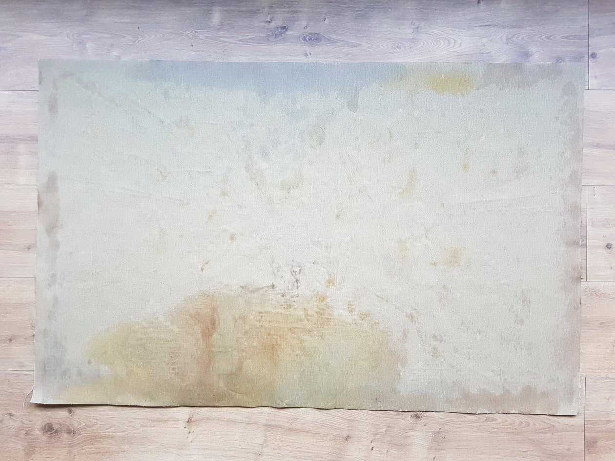 SHAUL KOSMAN - City in the rain (UNIQUE - acrylic/oil painting) (Unframed)