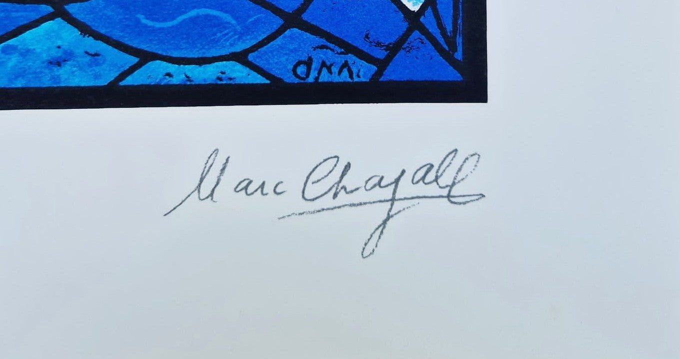 MARC CHAGALL - Reuben (edícia Jeruzalemské okná) (bez rámu), (certifikát), serigrafia
