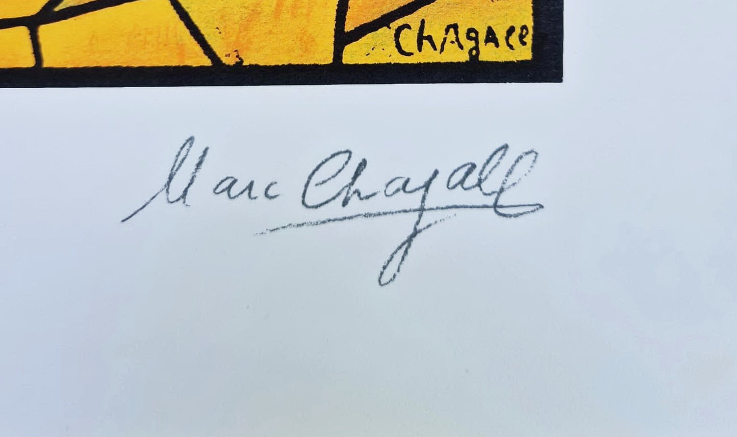 MARC CHAGALL – Jozef (edícia Jeruzalemské okná) (bez rámu), (certifikát), serigrafia