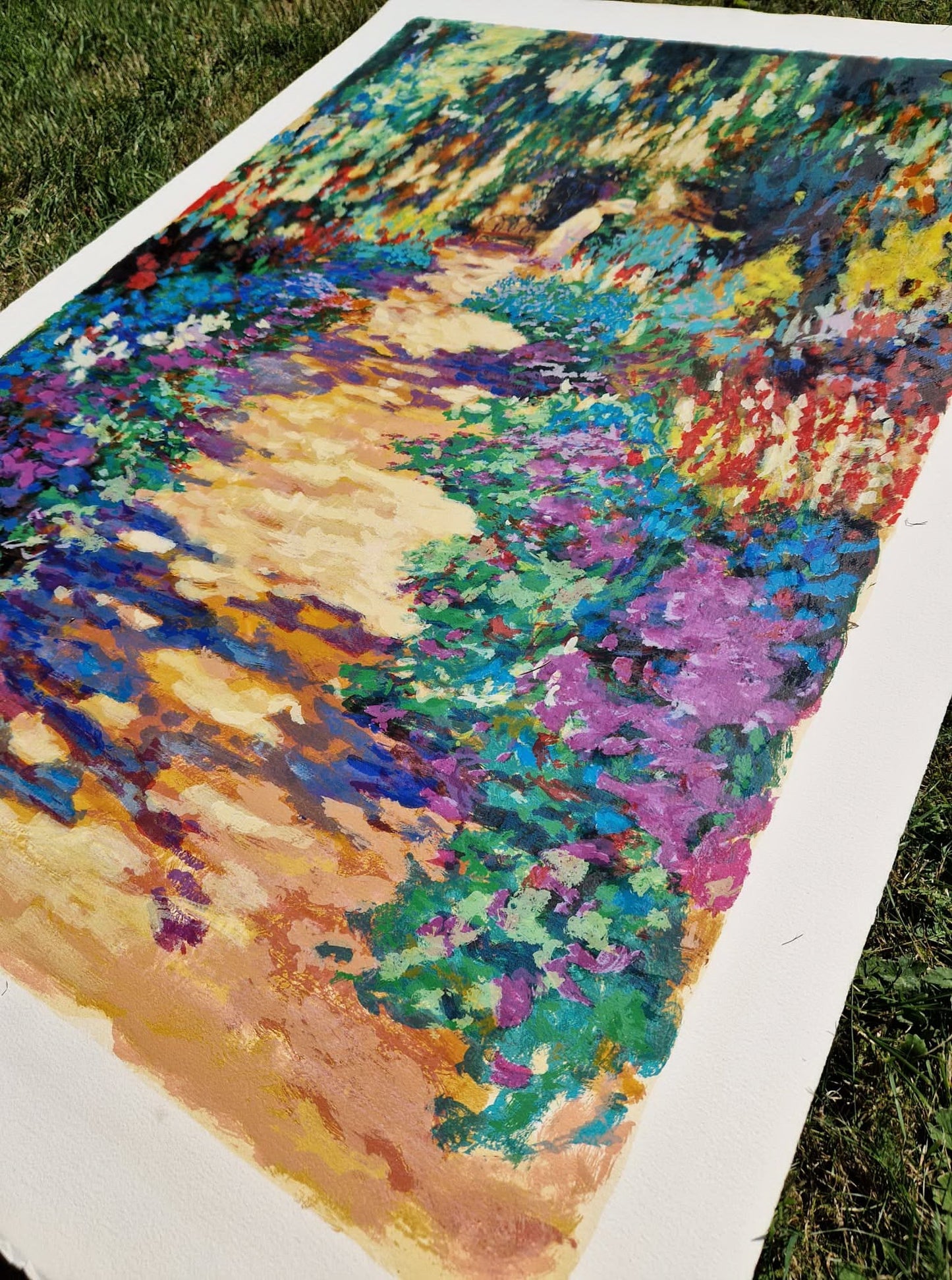 RITA DUFFY – Giverny Hommage (bez rámu), litografia