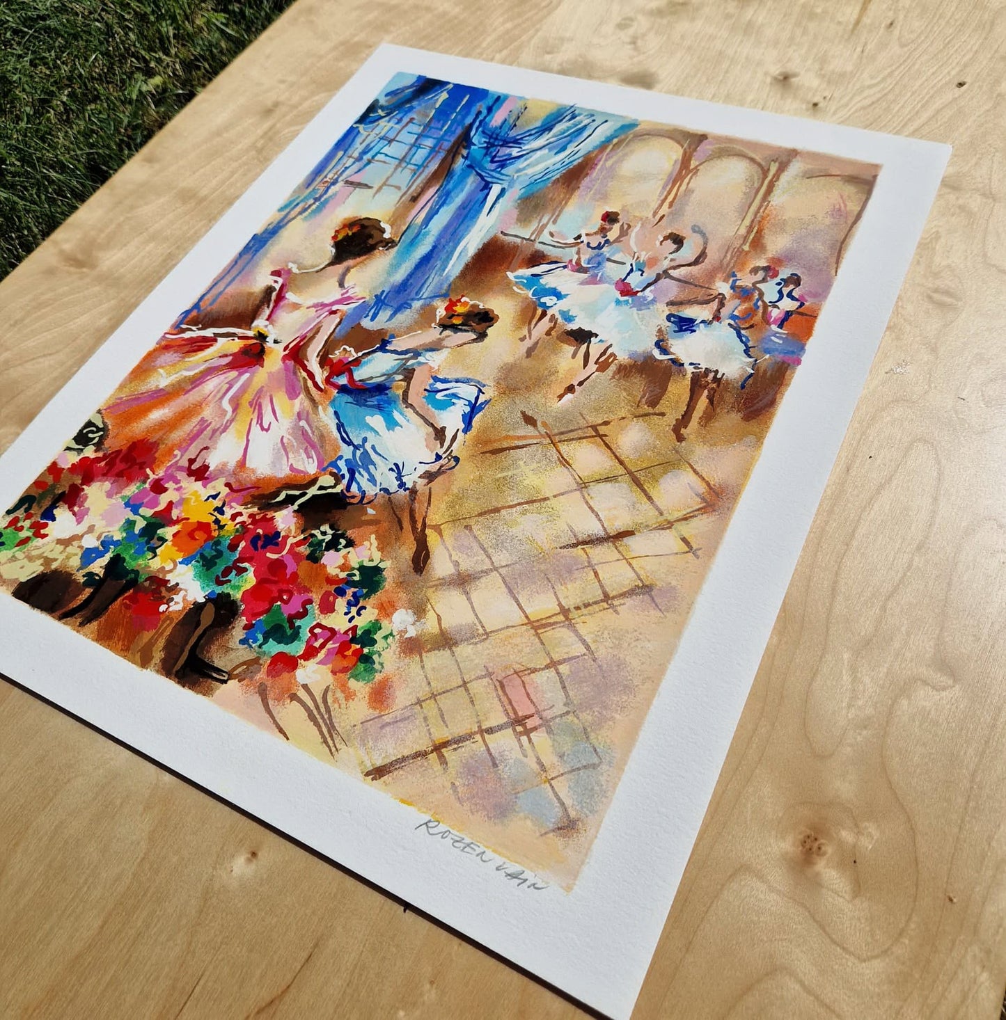 MICHAEL ROZENVAIN - Melodie Ballerina (Unframed) Serigraph