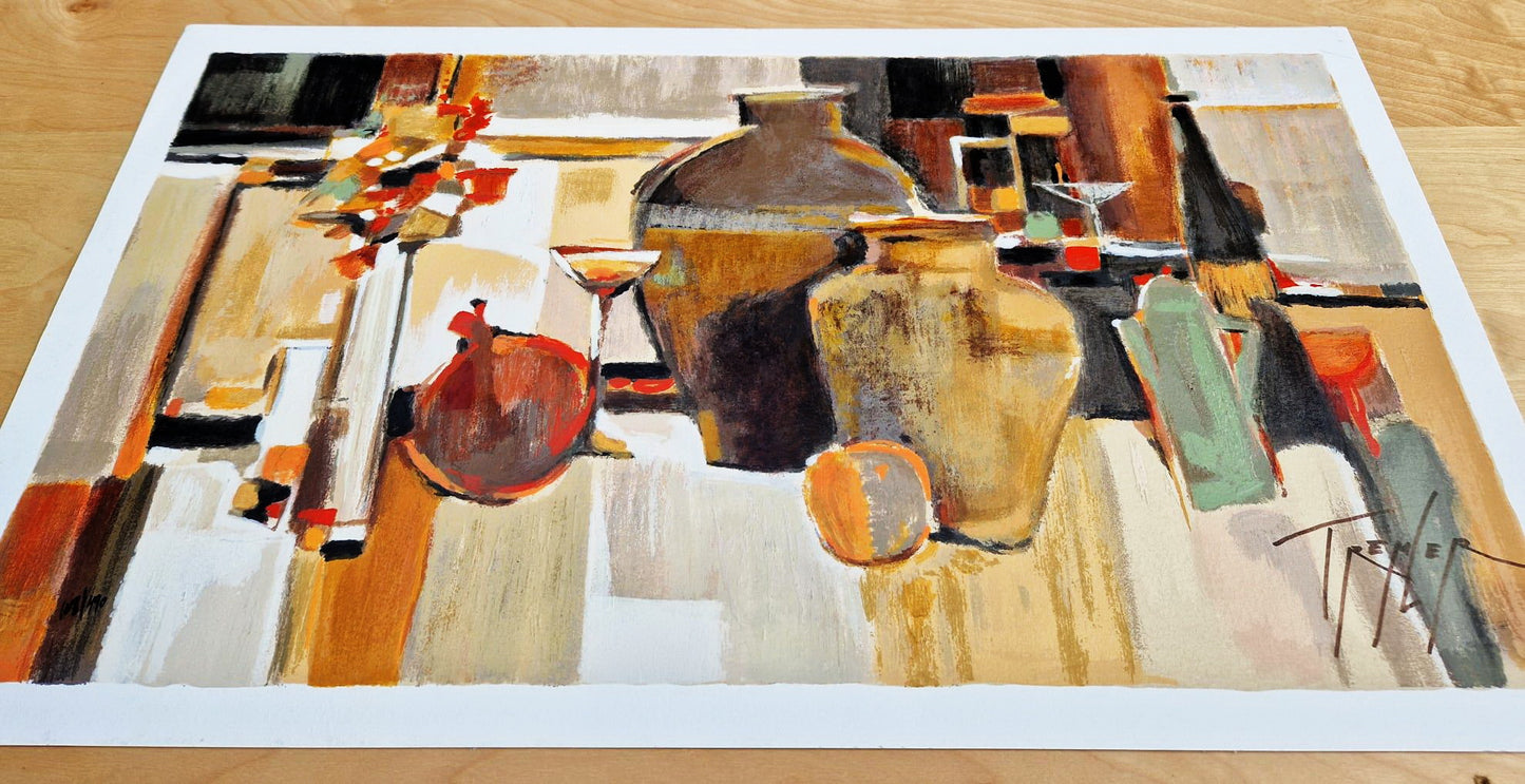 YURI TREMLER – Amfora (Zátišie) (Bez rámu), Serigrafia