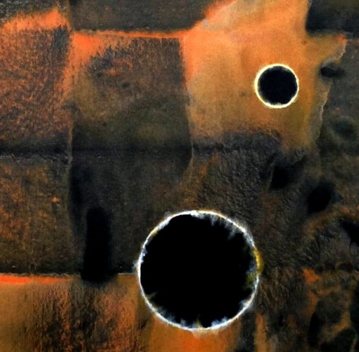 YOAV BRENER - Celestial Nucleus (UNIQUE - acrylic/oil painting) (Unframed)
