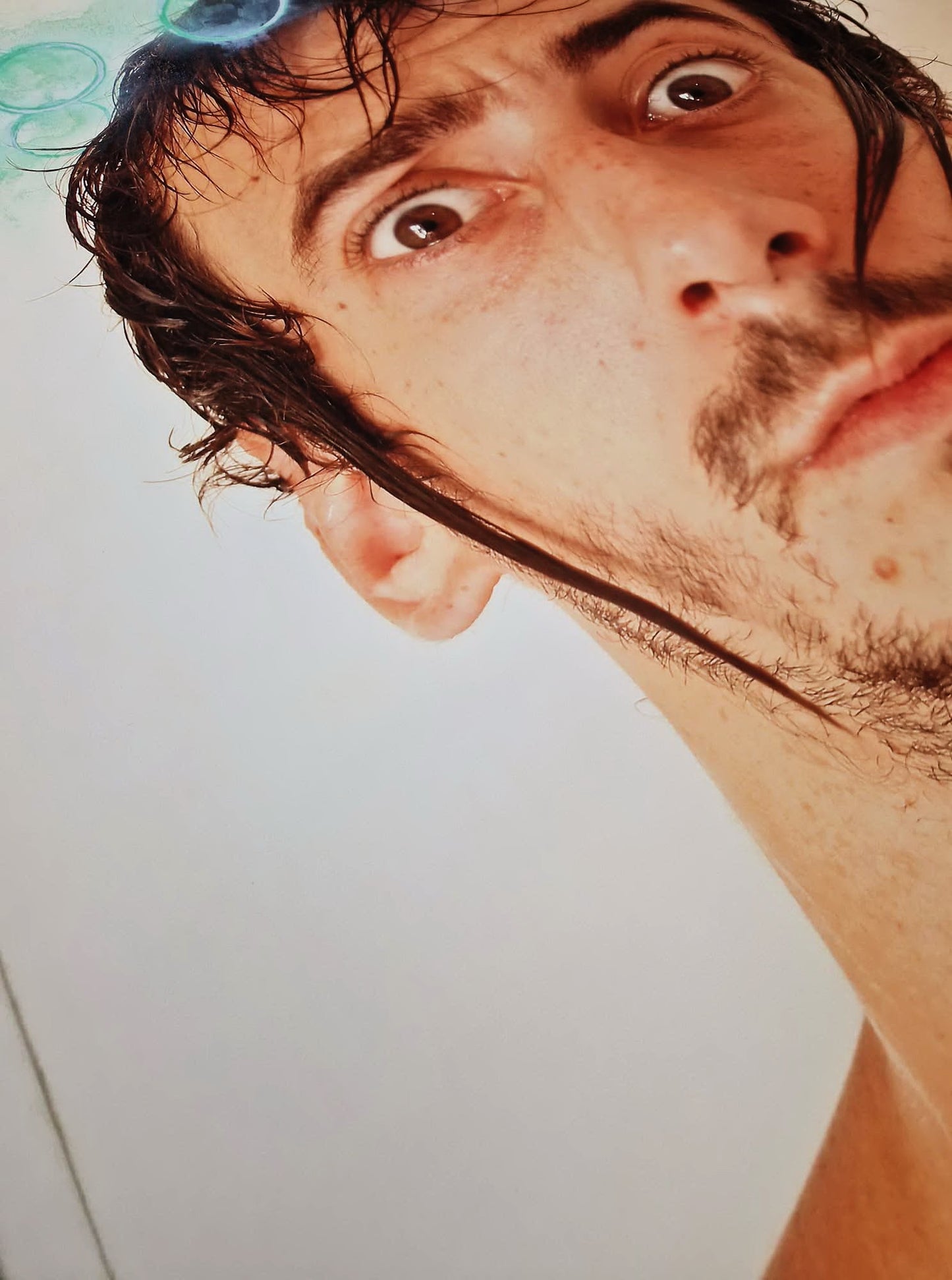 YOAV BRENER - The Creator's Halo (UNIQUE - Original Self-Portrait Mixed Media) (Unframed)