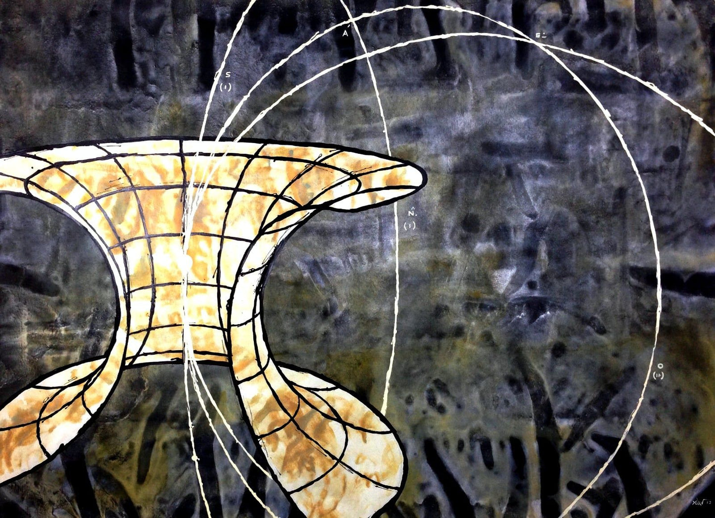 YOAV BRENER - Cosmic Portal (UNIQUE - acrylic/oil painting) (Unframed)