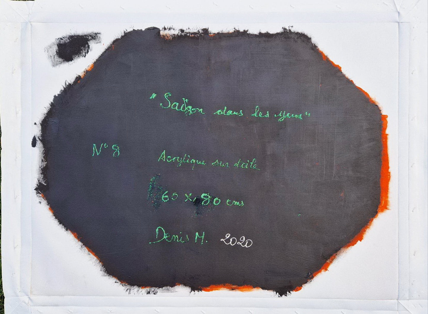 DENIS MARCON - Saigon dans les yeux N.8 (CERTIFIKÁT) (JEDINEČNÝ - olejomaľba/akryl)