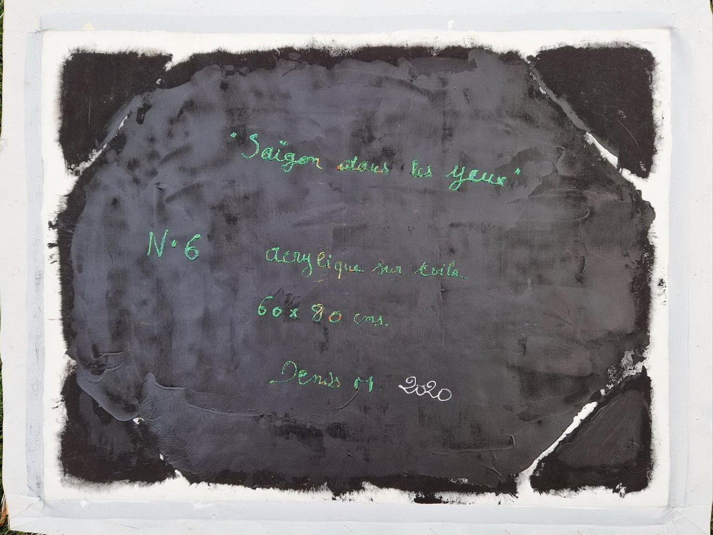 DENIS MARCON - Saigon dans les yeux N.6 (CERTIFIKÁT) (UNIQUE - olejomaľba/akryl)