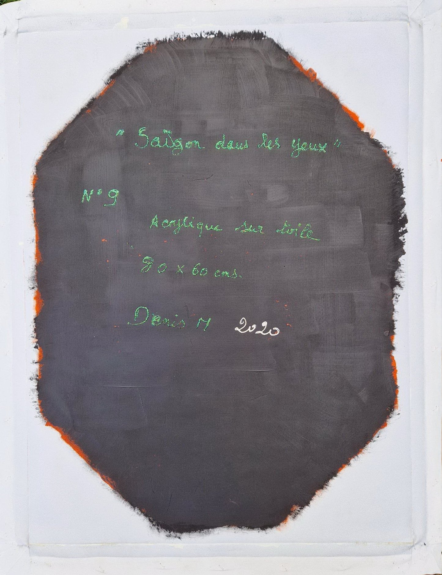 DENIS MARCON - Saigon dans les yeux N.9 (CERTIFIKÁT) (JEDINEČNÝ - olejomaľba/akryl)