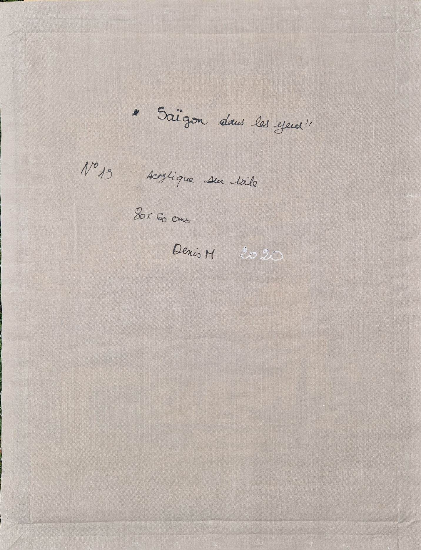 DENIS MARCON - Saigon dans les yeux N.13 (CERTIFIKÁT) (JEDINEČNÝ - olejomaľba/akryl)