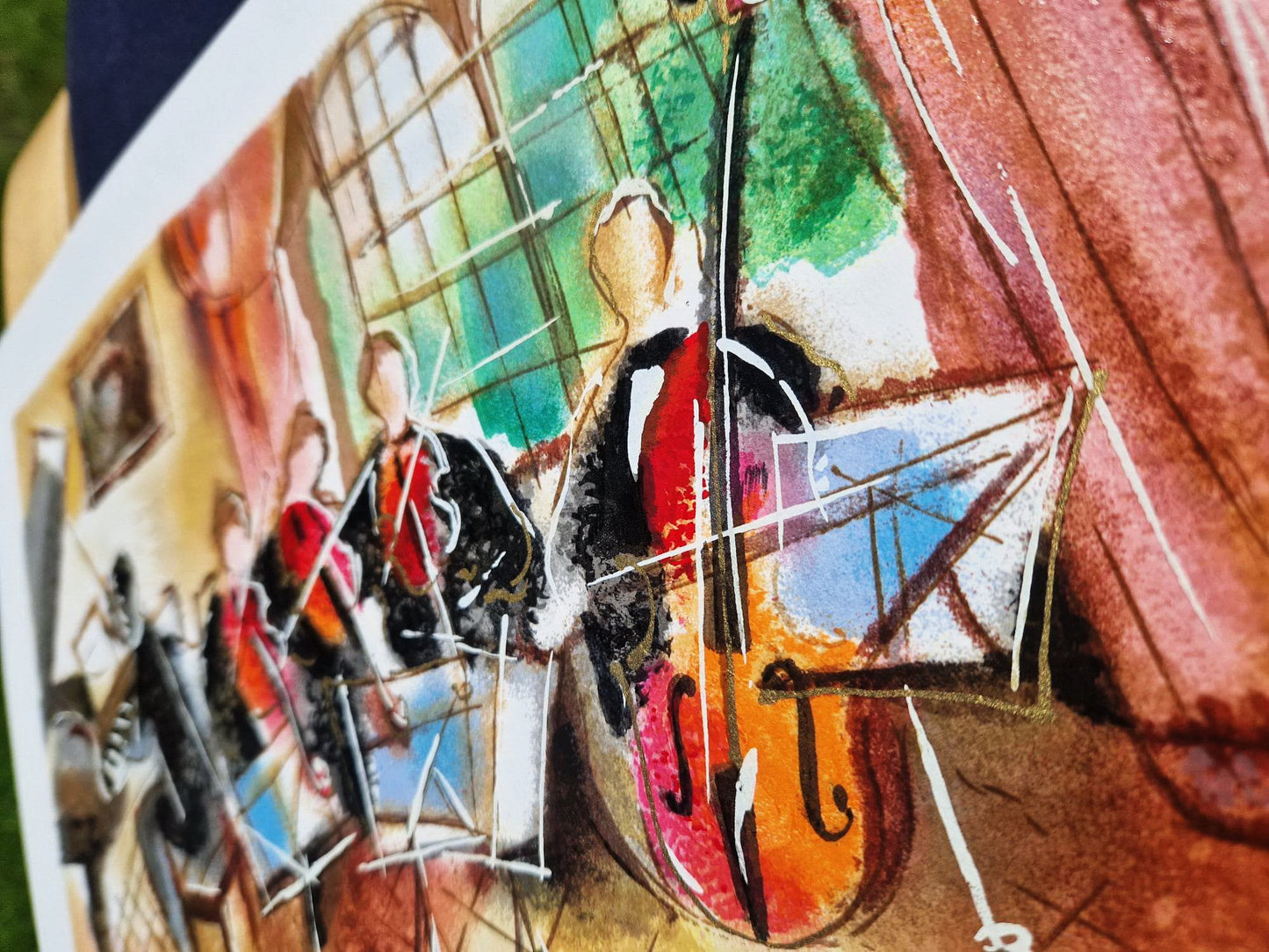 MICHAEL ROZENVAIN - Afternoon Rehearsal (Unframed) Serigraph