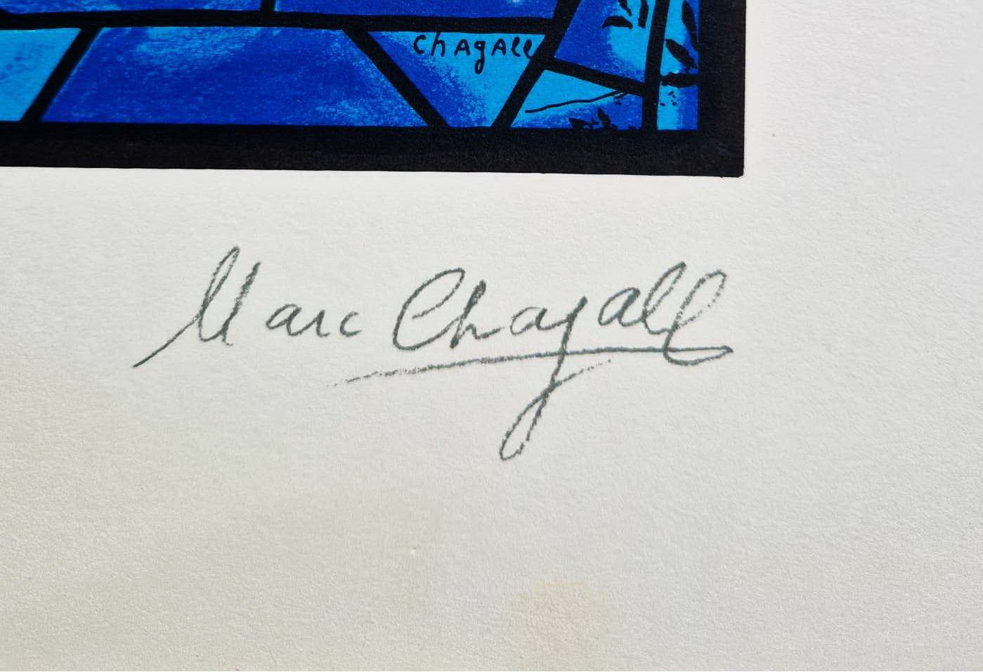 MARC CHAGALL - Simeon (edícia Jeruzalemské okná) (bez rámu), (certifikát), serigrafia