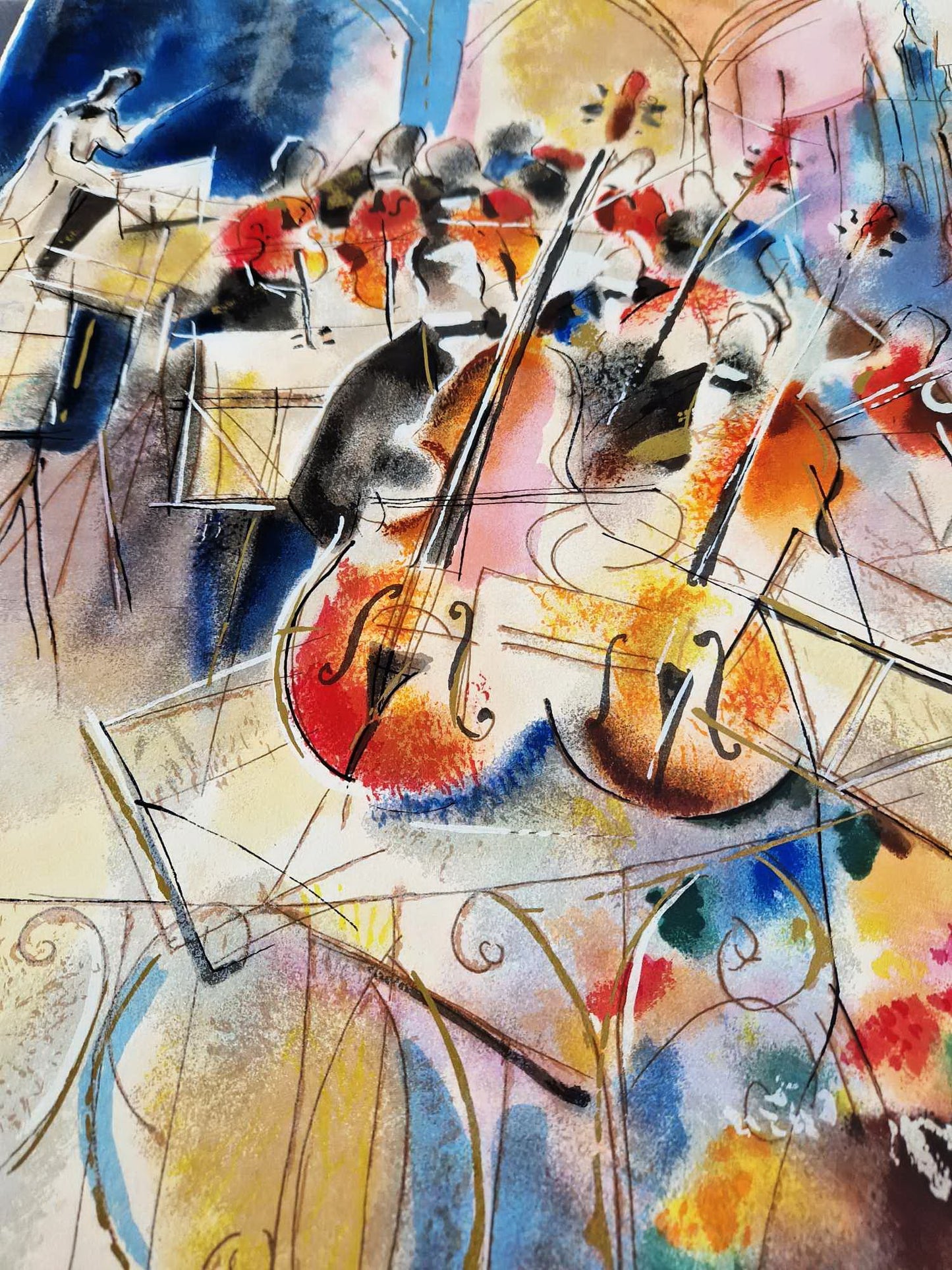 MICHAEL ROZENVAIN - The symphony (Unframed) Serigraph