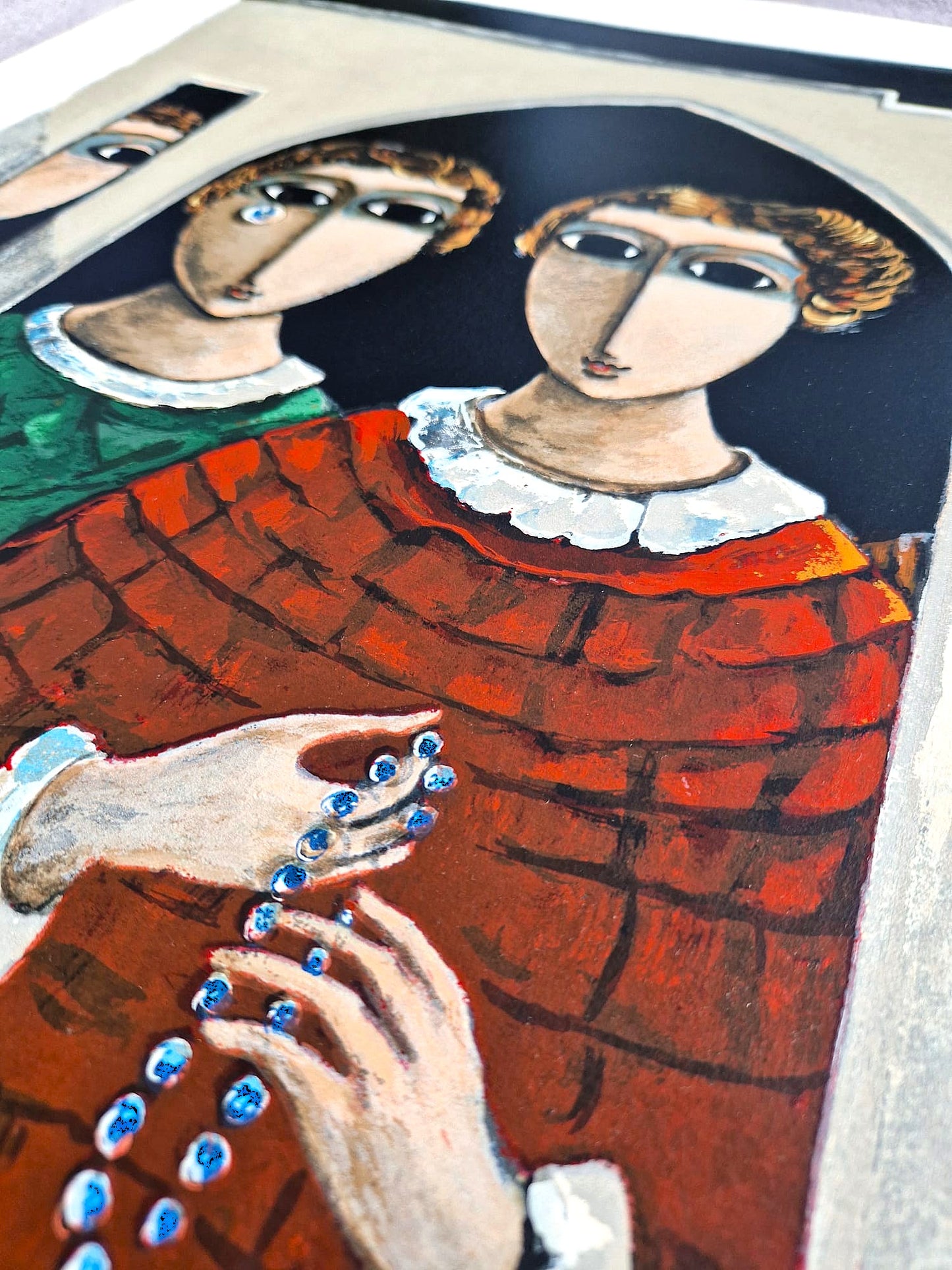 YOSL BERGNER – Okná (Bez rámu), litografia