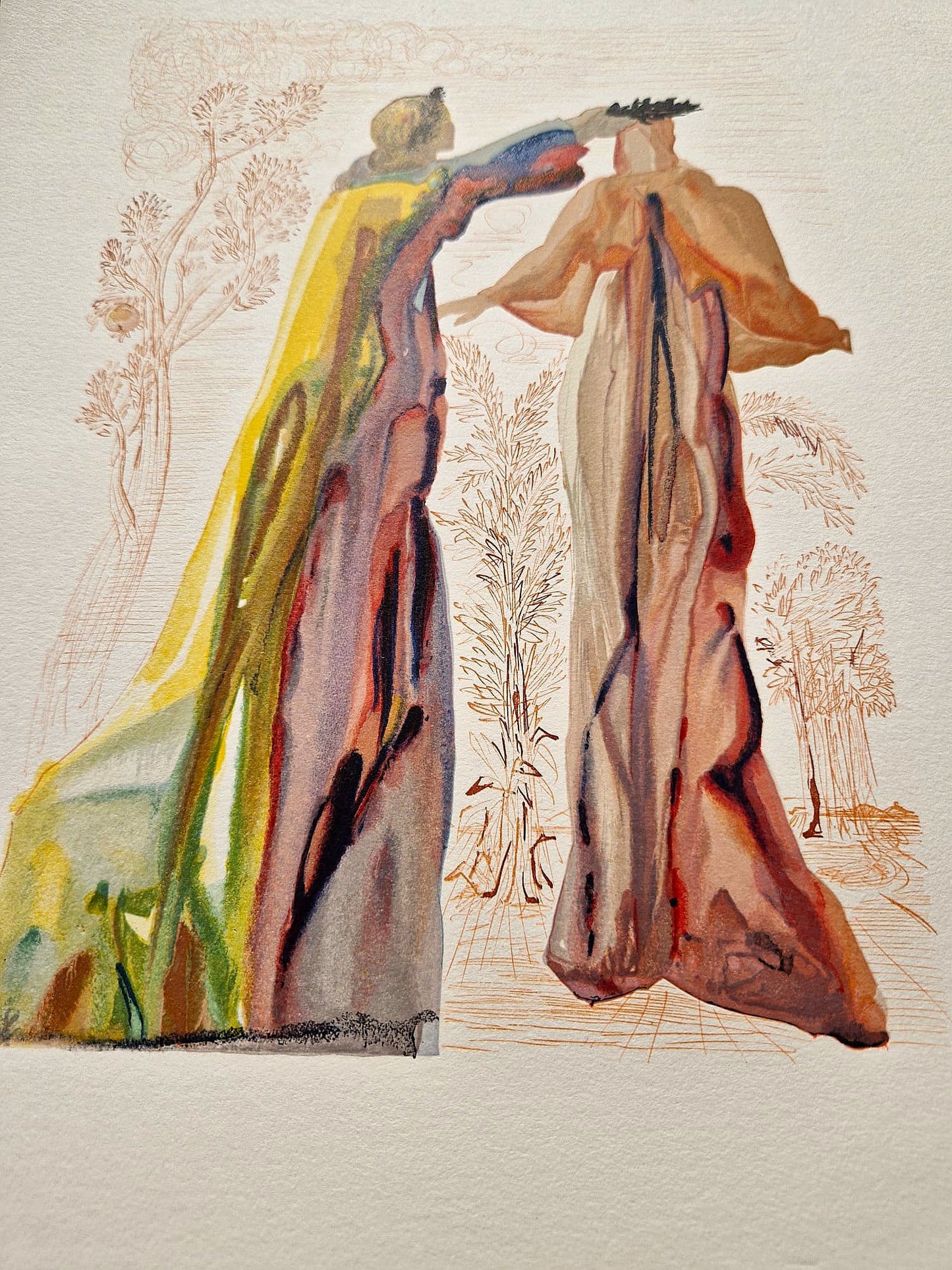 SALVADOR DALI - Virgil's Last Words (Dante - Divine Comedy) (Unframed)