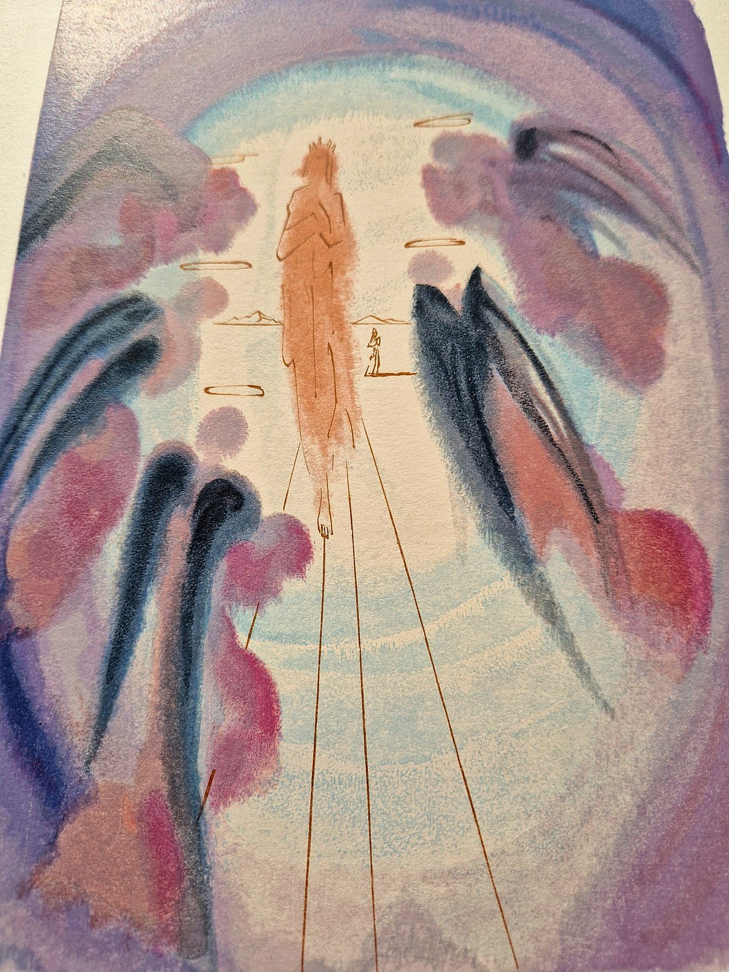 SALVADOR DALI - Radosť blahoslavených (Dante - Božská komédia) (Bez rámu)