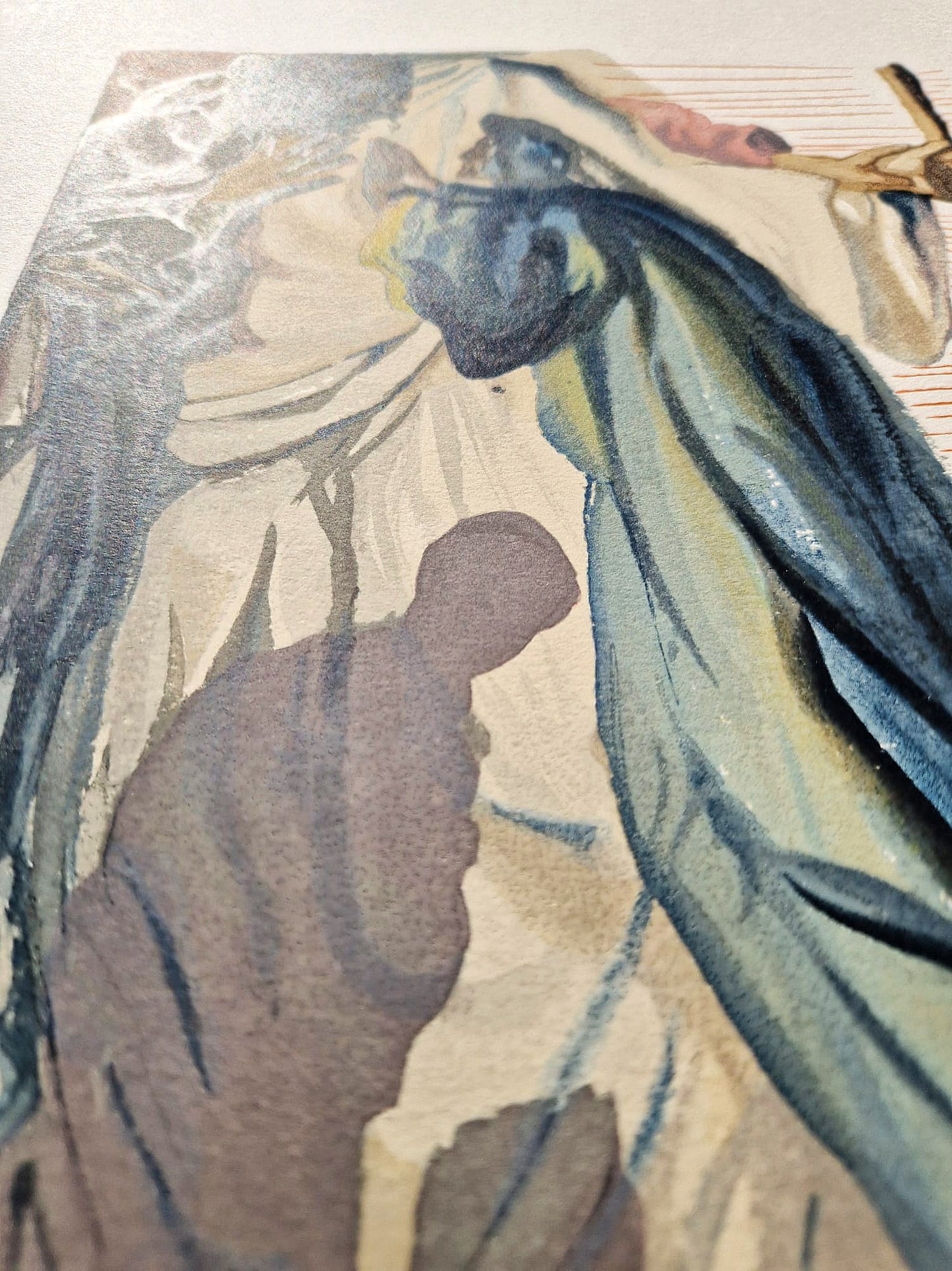 SALVADOR DALI - Slepý pre závisť (Dante - Božská komédia) (Bez rámu) Drevoryt