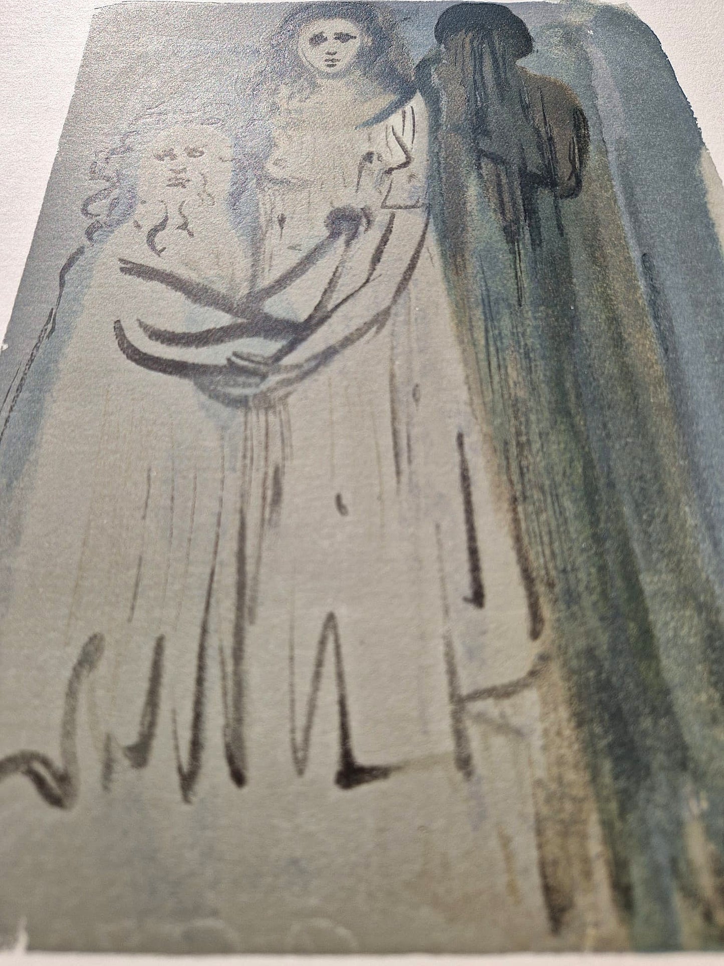 SALVADOR DALI - The Smoke of Irascibility (Dante - Divine Comedy) (Unframed)