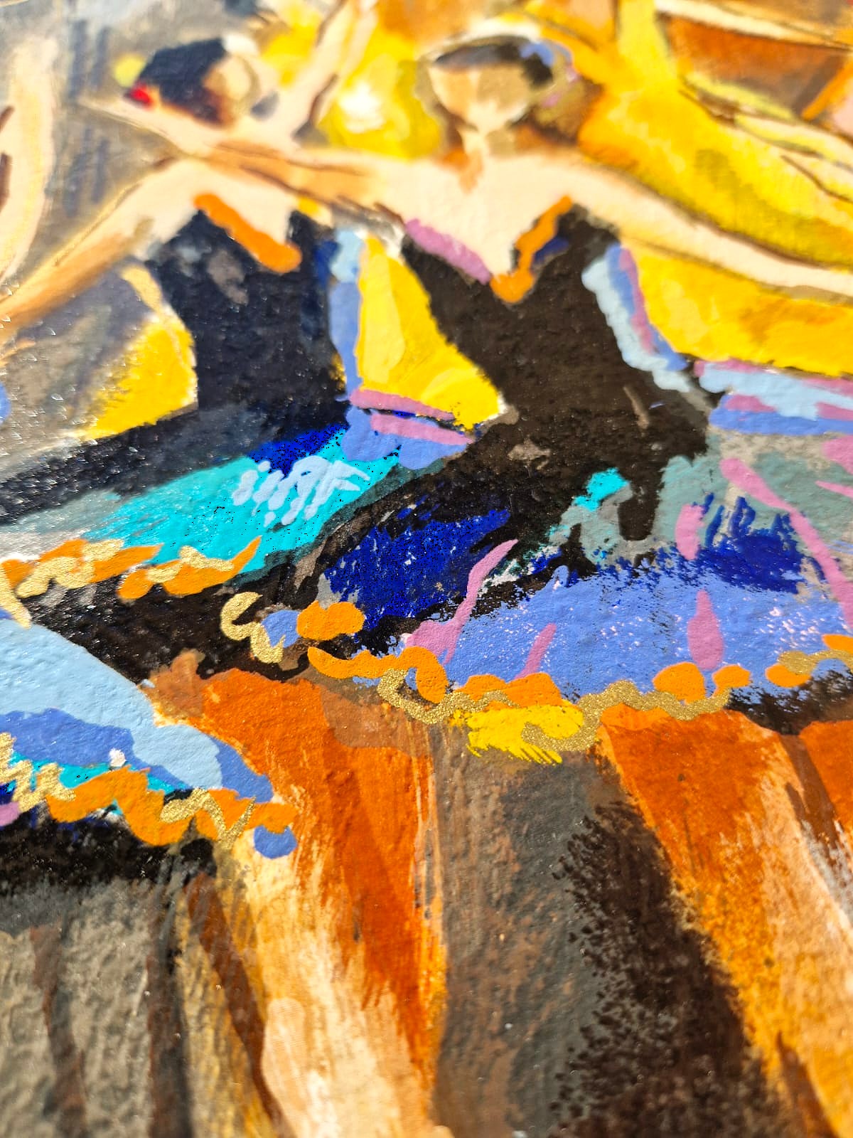 MICHAEL ROZENVAIN - Poetic Movement (Unframed) Serigraph