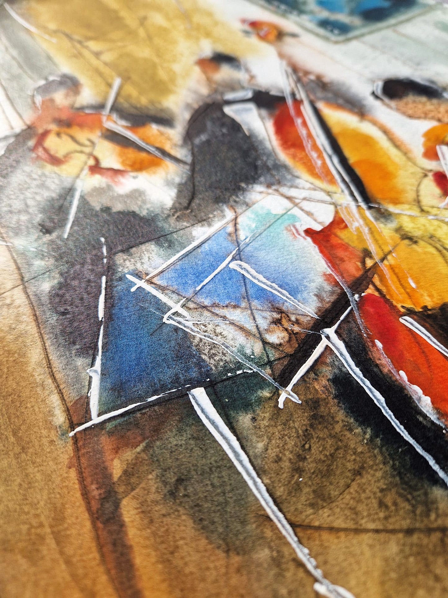 MICHAEL ROZENVAIN - The Sacred Melody (UNIQUE - Watercolor) (Unframed)