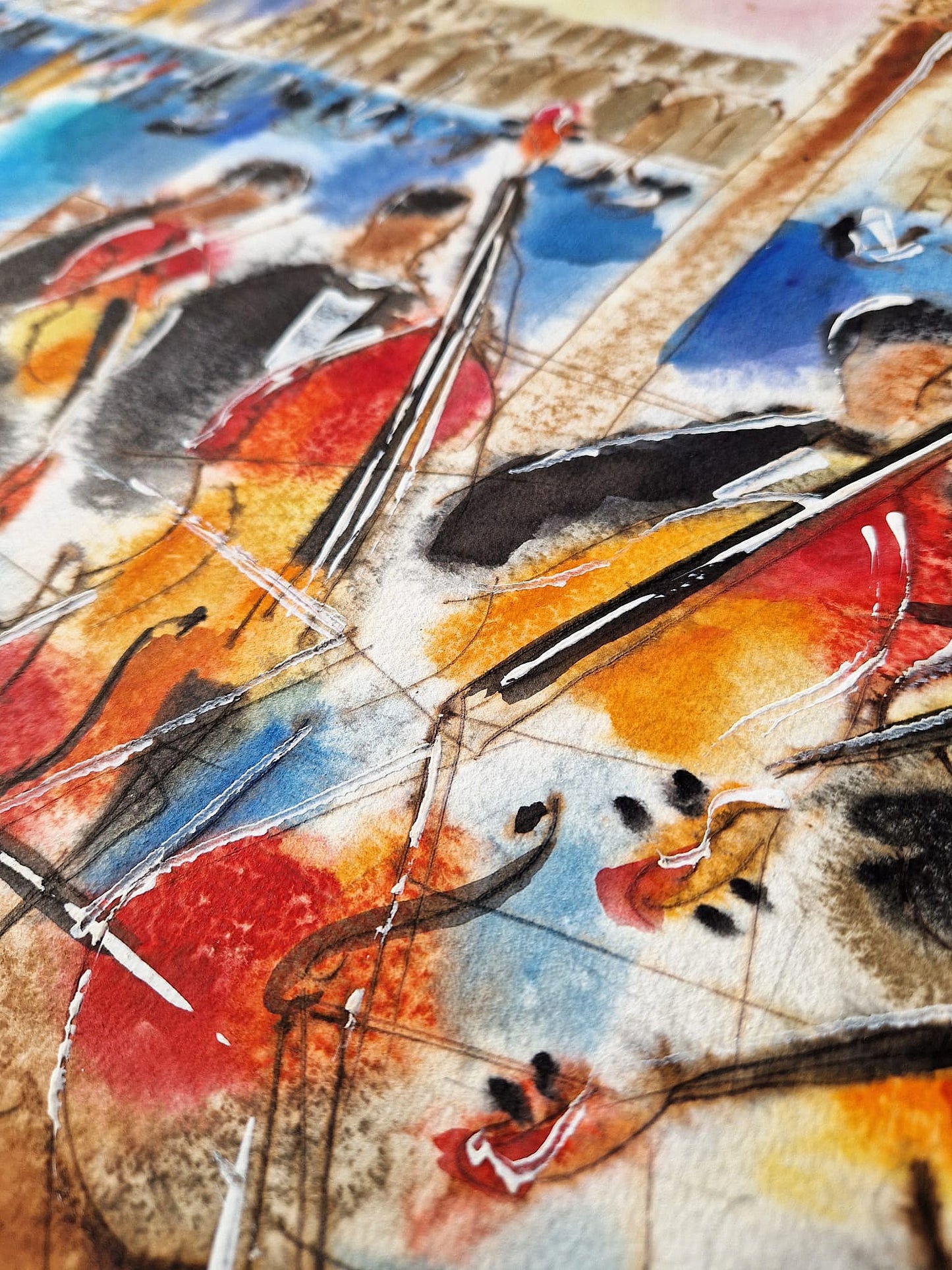 MICHAEL ROZENVAIN - Concerto in C Minor (UNIQUE - Watercolor) (Unframed)