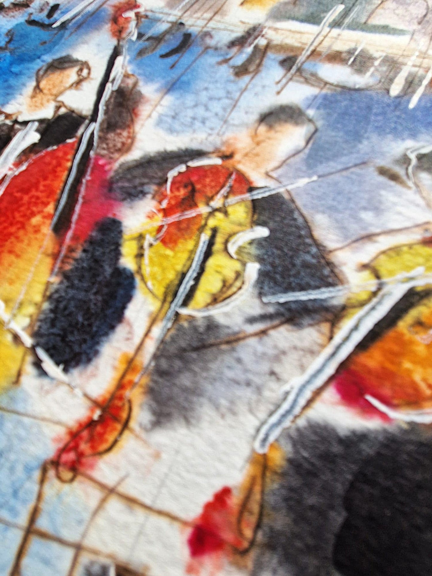 MICHAEL ROZENVAIN - Summer Sonata (UNIQUE - Watercolor) (Unframed)