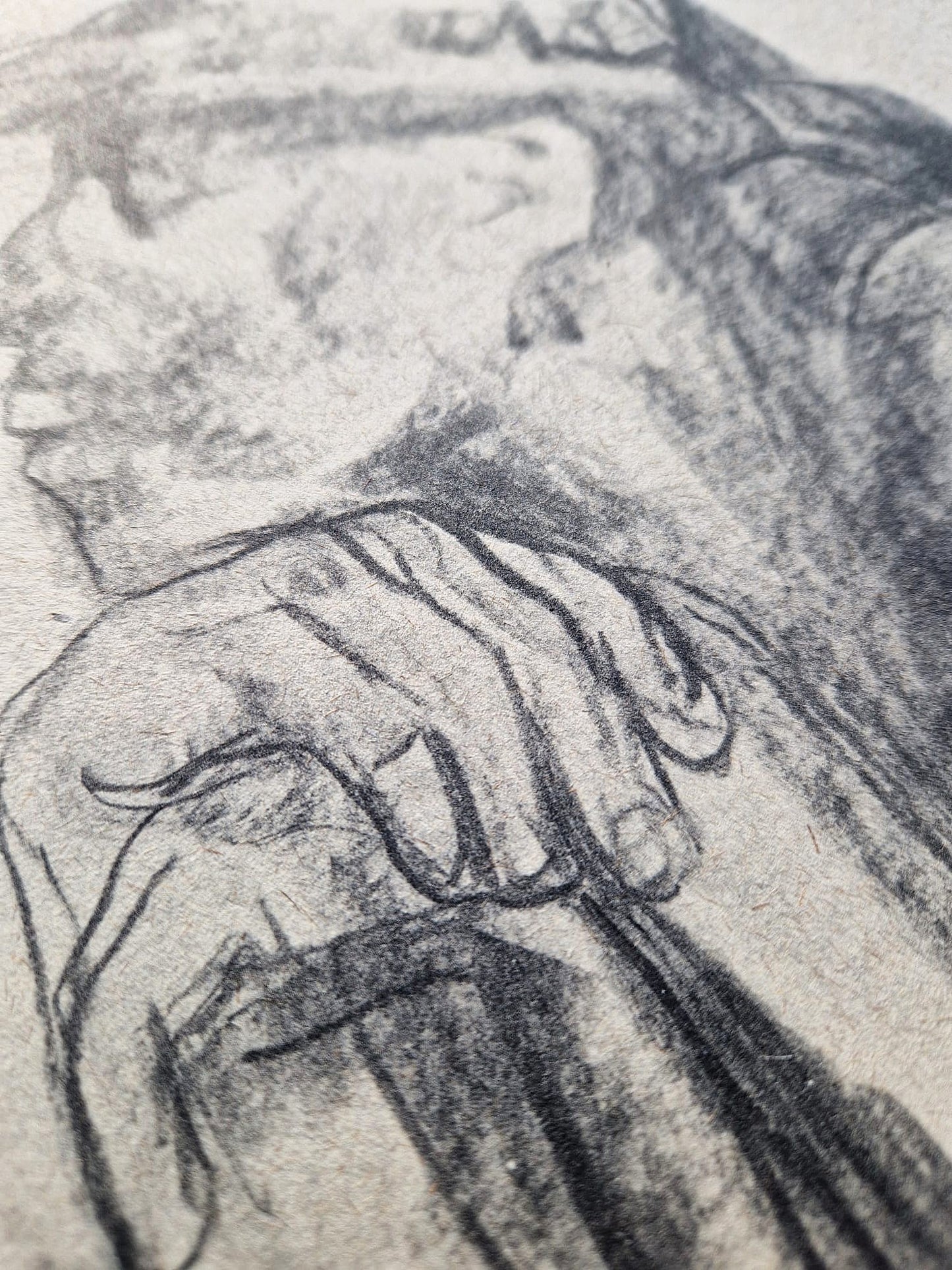 Käthe Kollwitz - Study for Professor Breyfig's Gravestone (Unframed), High-Quality Collotype Print
