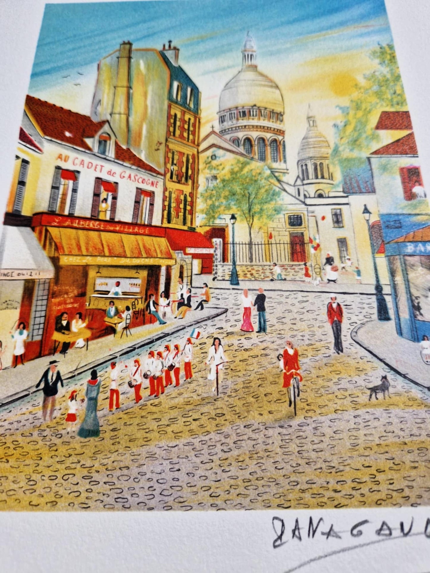 DAN GANDRE – U gaskonského kadeta - Montmartre (Bez rámu), Litografia