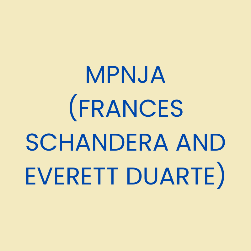 MPNJA (Frances Schandera and Everett Duarte)