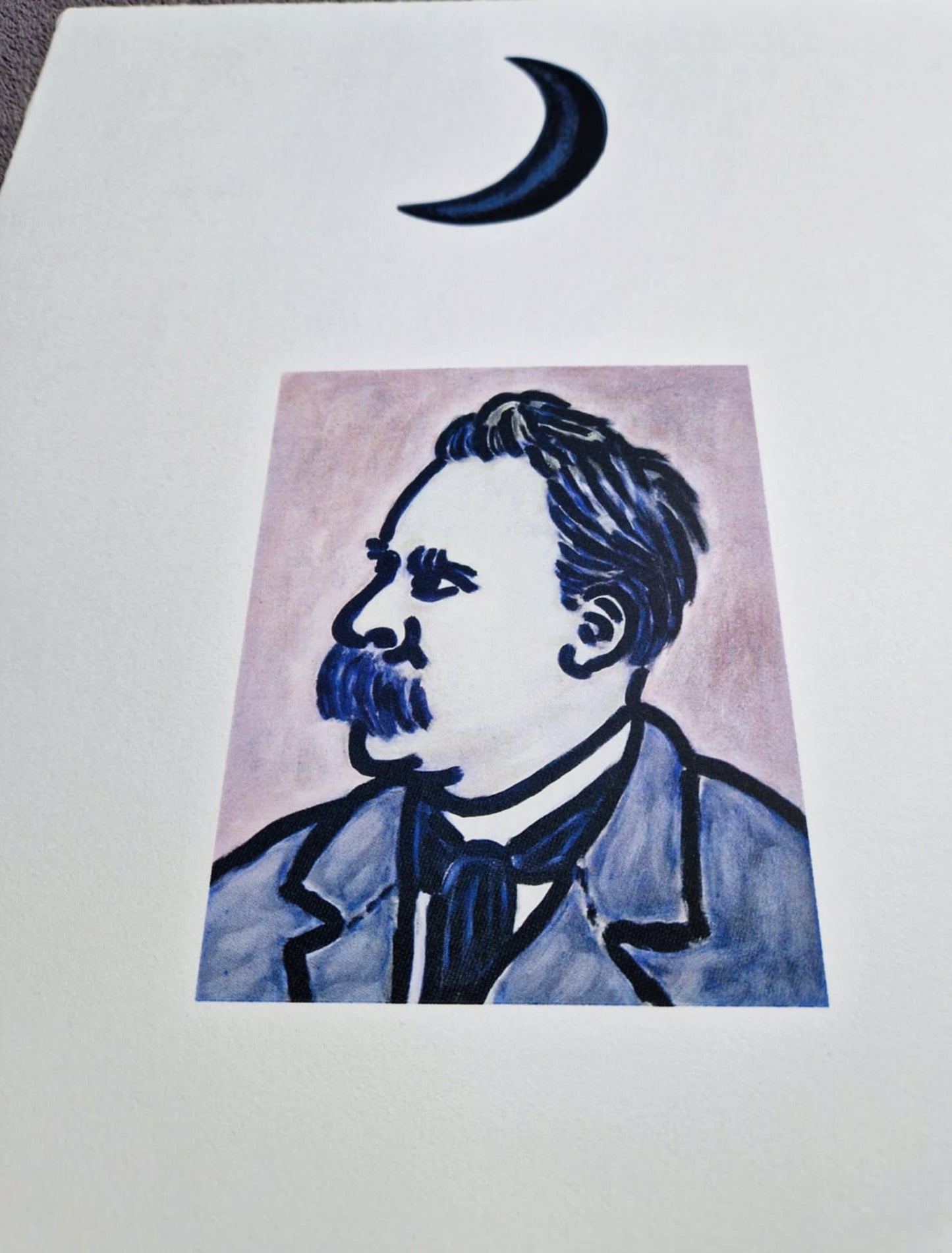 C.O. Paeffgen (C.O.P) - "Mond über Nietzsche" (Moon over Nietzsche) (Unframed), Serigraph