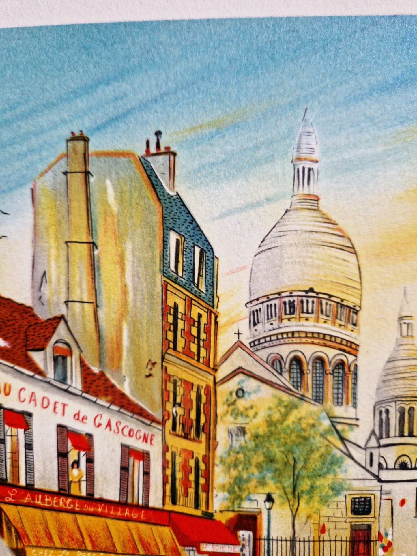 DAN GANDRE – U gaskonského kadeta - Montmartre (Bez rámu), Litografia