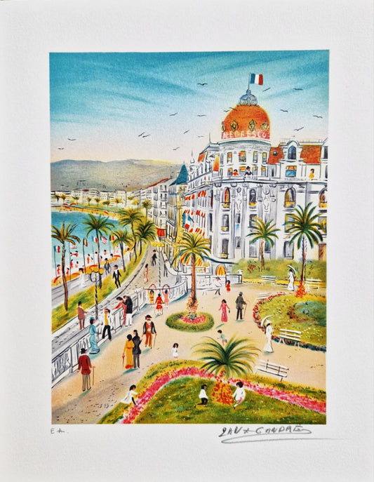 DAN GANDRE - Le Negresco - Nice (Unframed), Lithograph