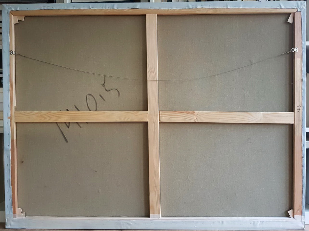 ISAAC MAIMON - Meeting (UNIQUE - acrylic/oil painting) (Certificate)