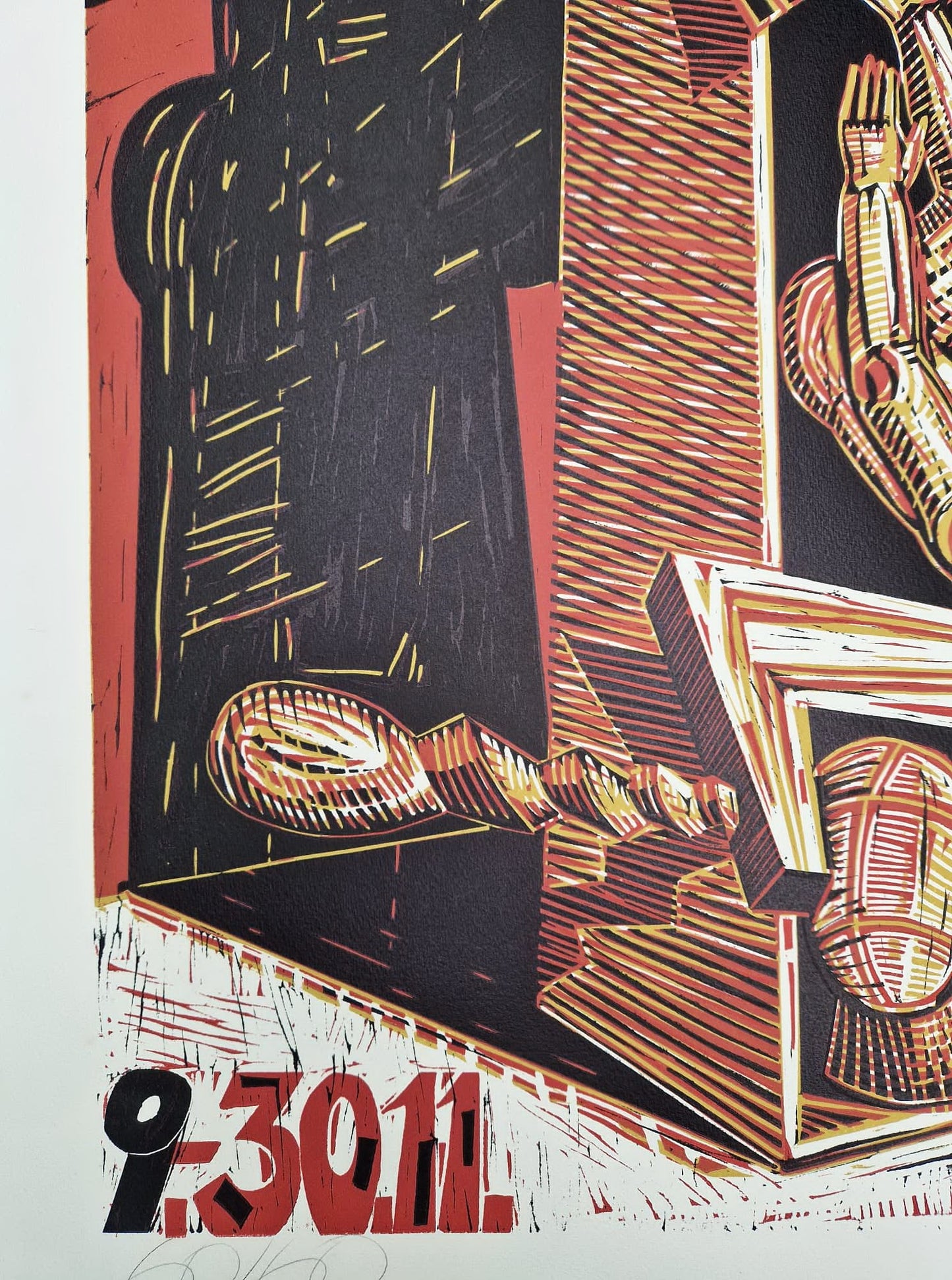 HERBERT ROSNER - Jacques Raymond Présente Herbert Rosner (Unframed), Woodcut / Linocut