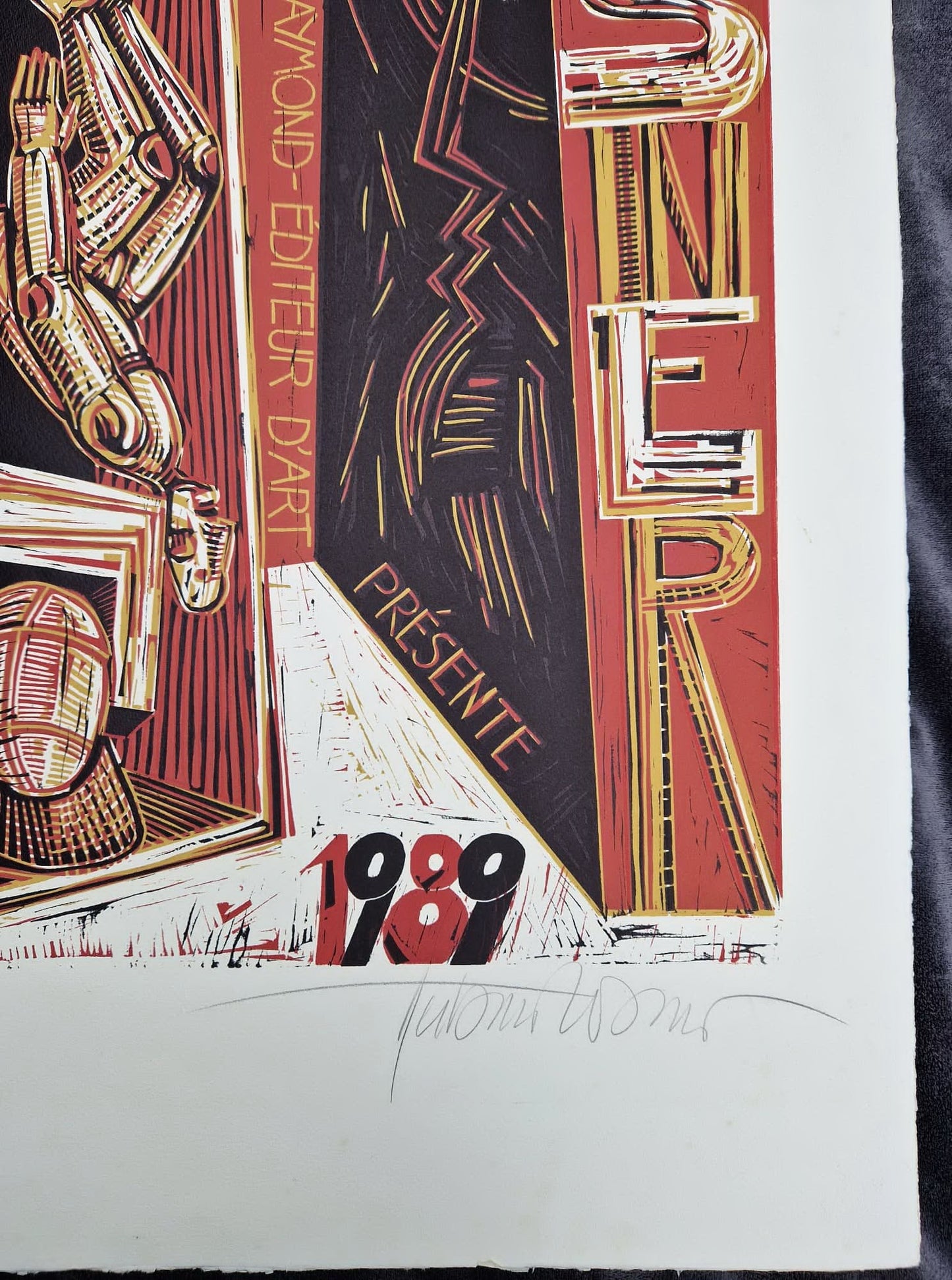 HERBERT ROSNER - Jacques Raymond Présente Herbert Rosner (Unframed), Woodcut / Linocut