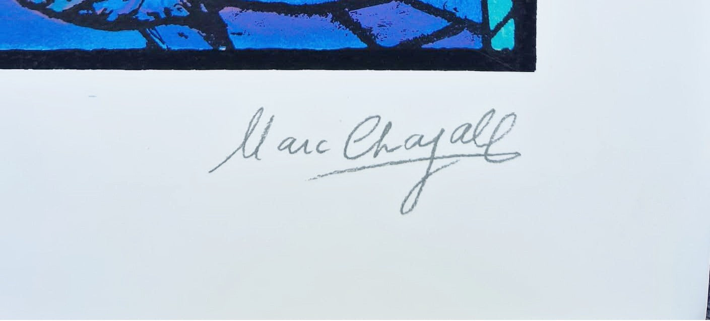MARC CHAGALL – Benjamín (edícia Jeruzalemské okná) (bez rámu), (certifikát), serigrafia
