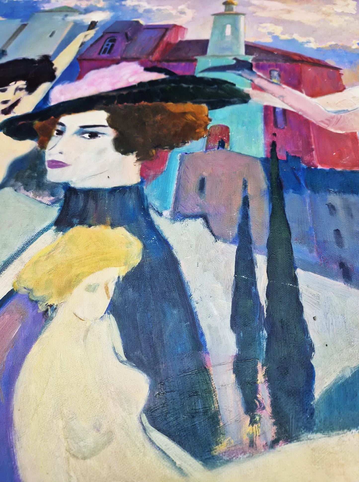 MARK FURMAN - Floating Dreams over Berlin (UNIQUE - Oil painting)