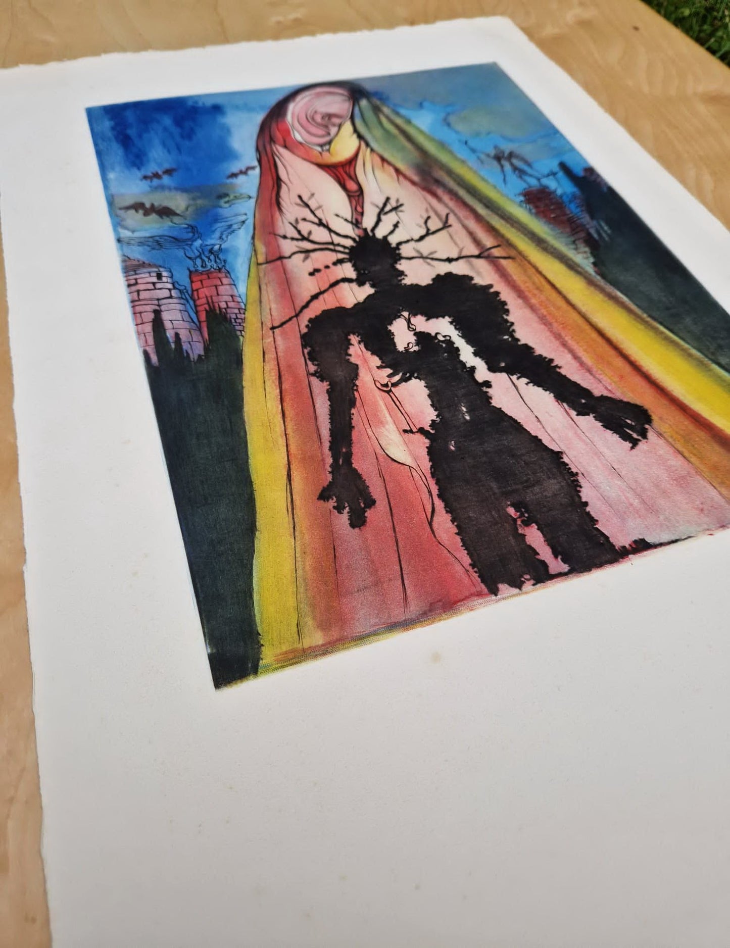 SALVADOR DALI - The Ghost Tells the Story of the Murder (Hamlet Suite) (DISCOUNT!) (Unframed), Etching
