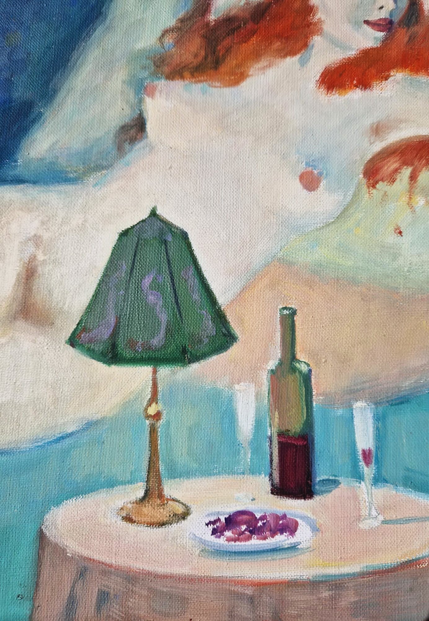 MARK FURMAN - Ryšavá múza (UNIKÁT – Olejomaľba)
