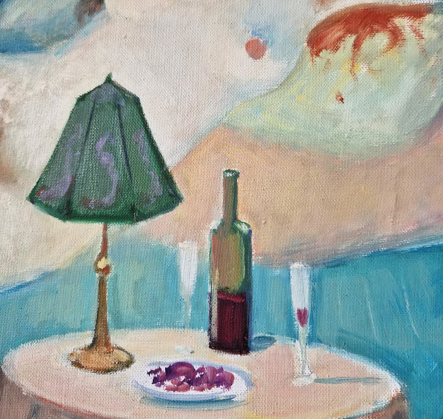 MARK FURMAN - Ryšavá múza (UNIKÁT – Olejomaľba)