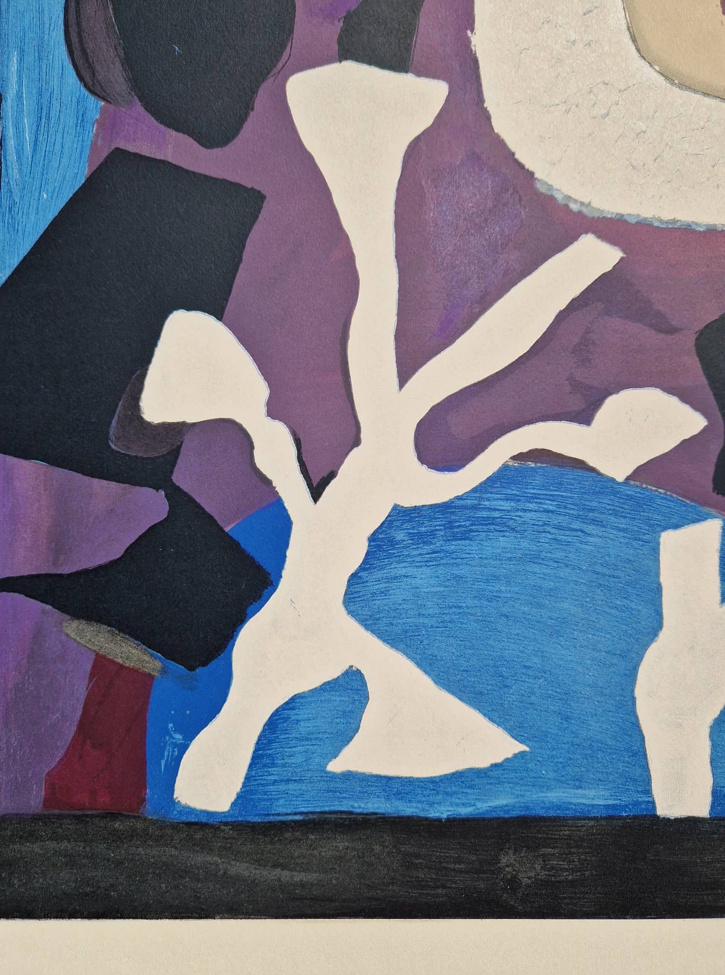 GEORGES BRAQUE - Oiseau et Lotus (Unframed) Lithograph