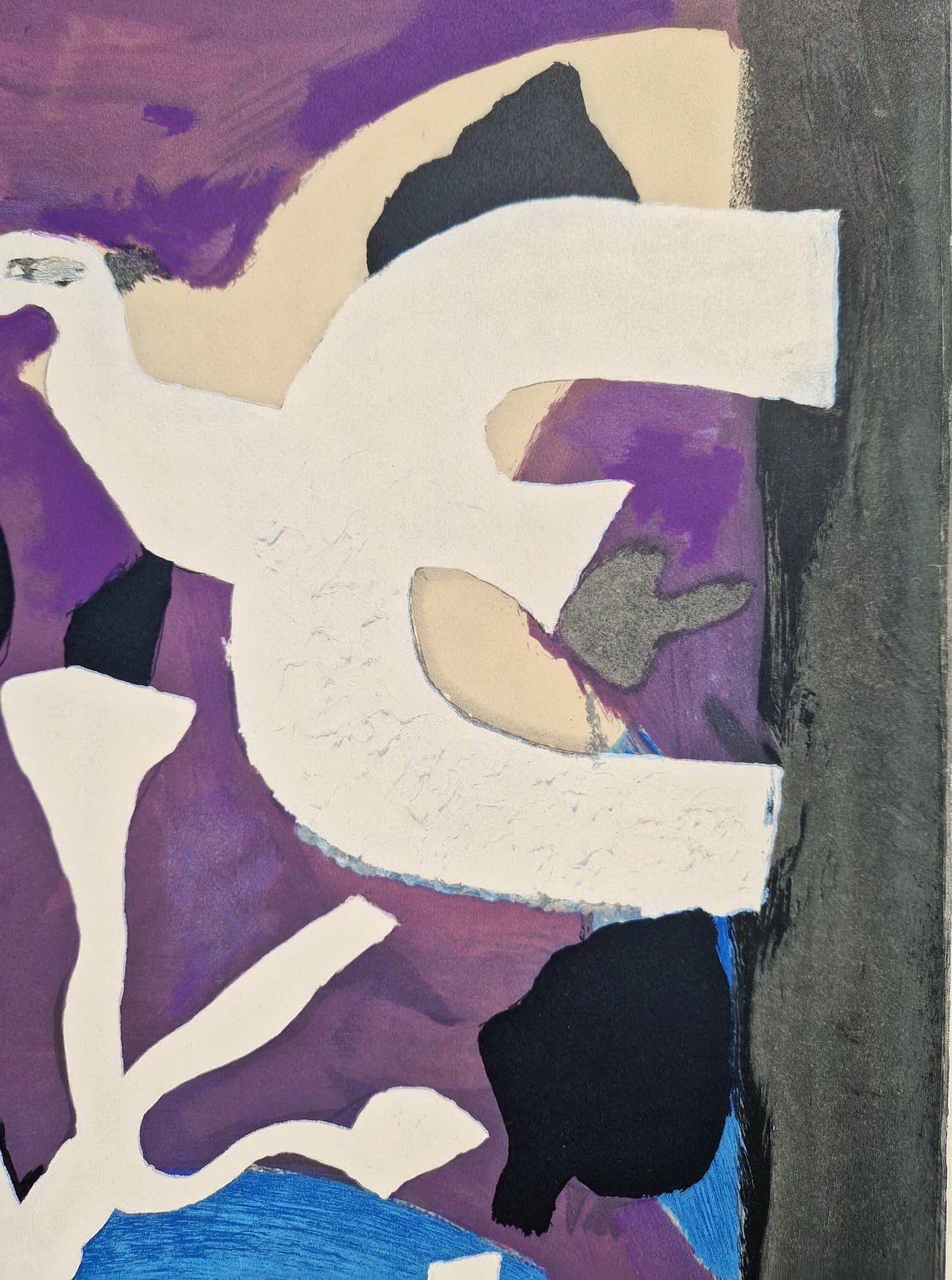 GEORGES BRAQUE - Oiseau et Lotus (Unframed) Lithograph