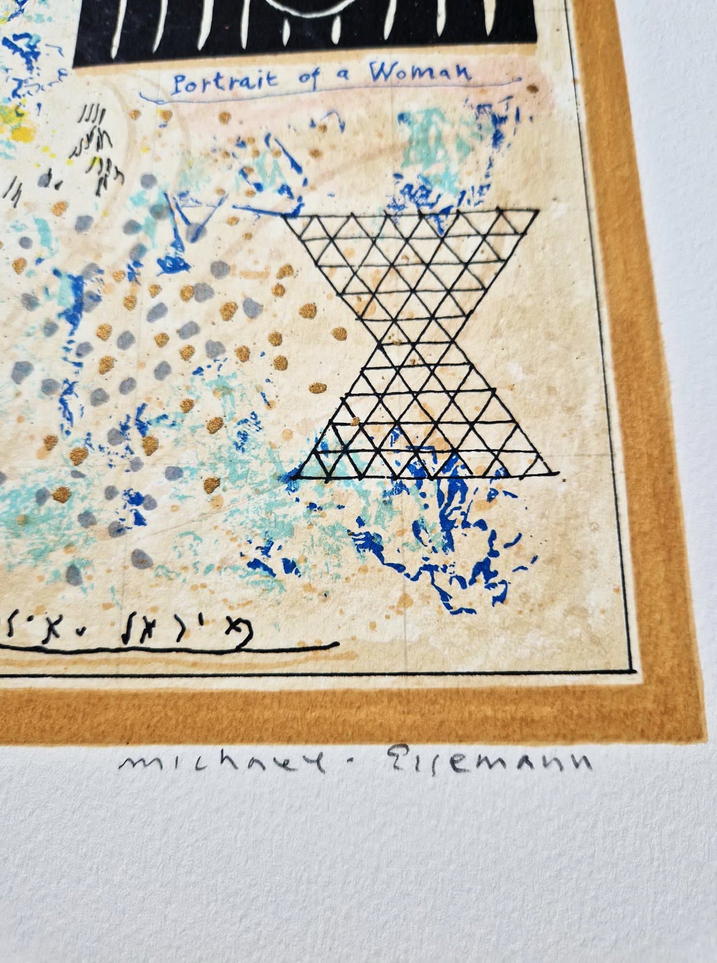 MICHAEL EISEMANN - Žena v sivej (bez rámu) litografia