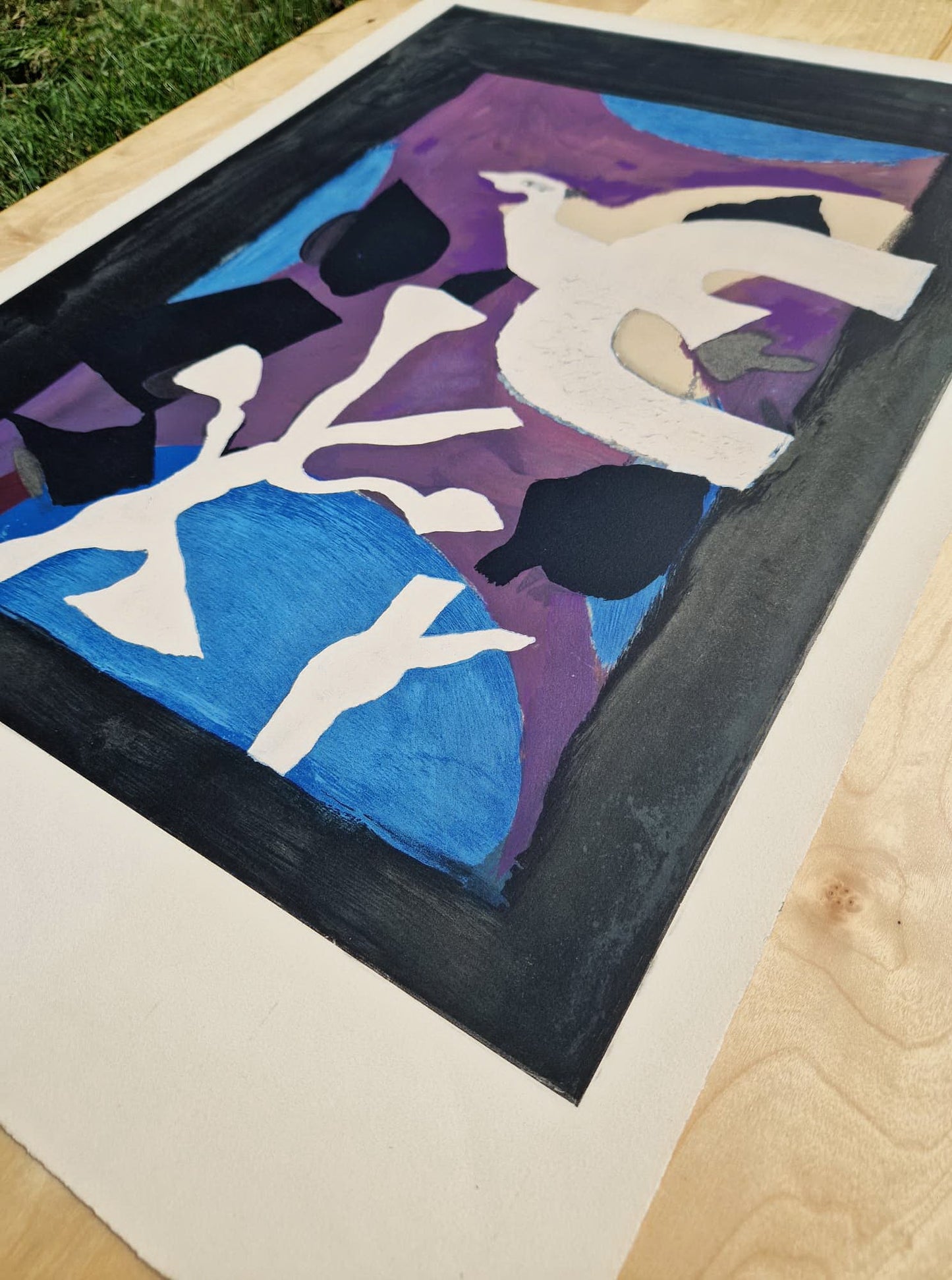 GEORGES BRAQUE - Oiseau et Lotus (Unframed) Lithograph