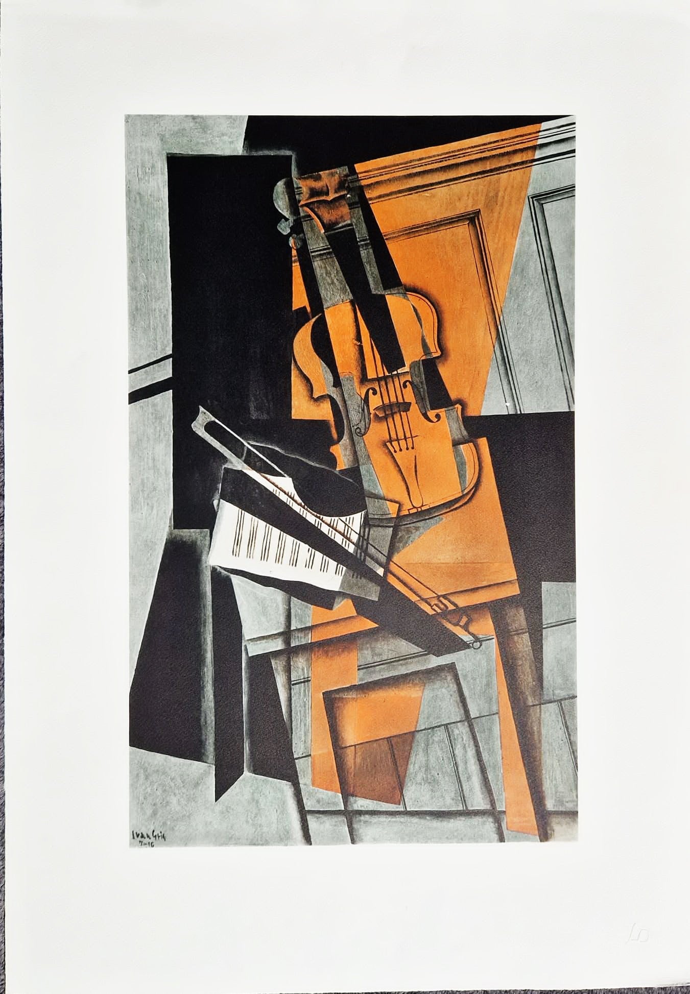 JUAN GRIS - The Violin (Unframed), Lithograph
