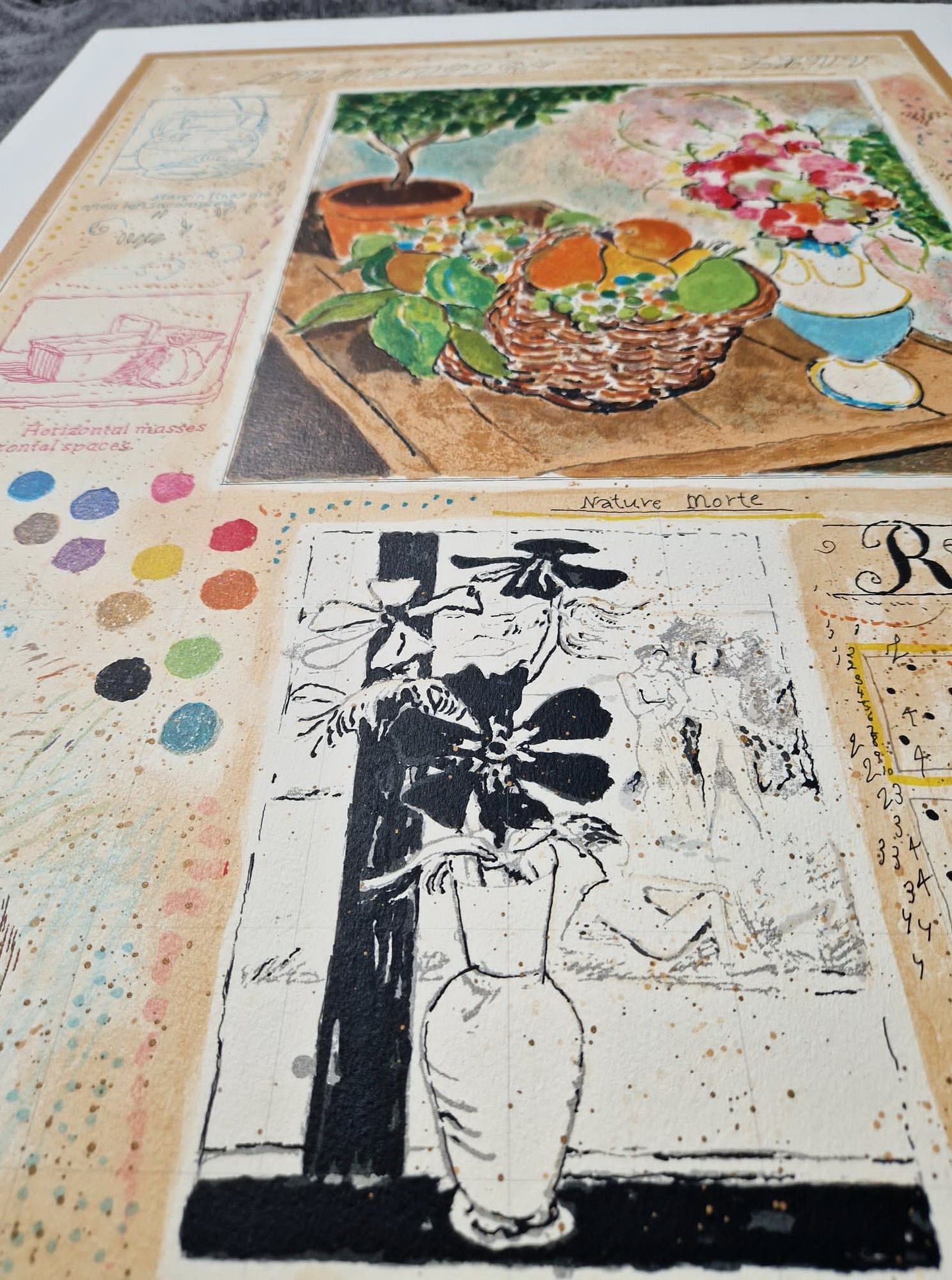 MICHAEL EISEMANN - Prírodná morte (bez rámu) litografia