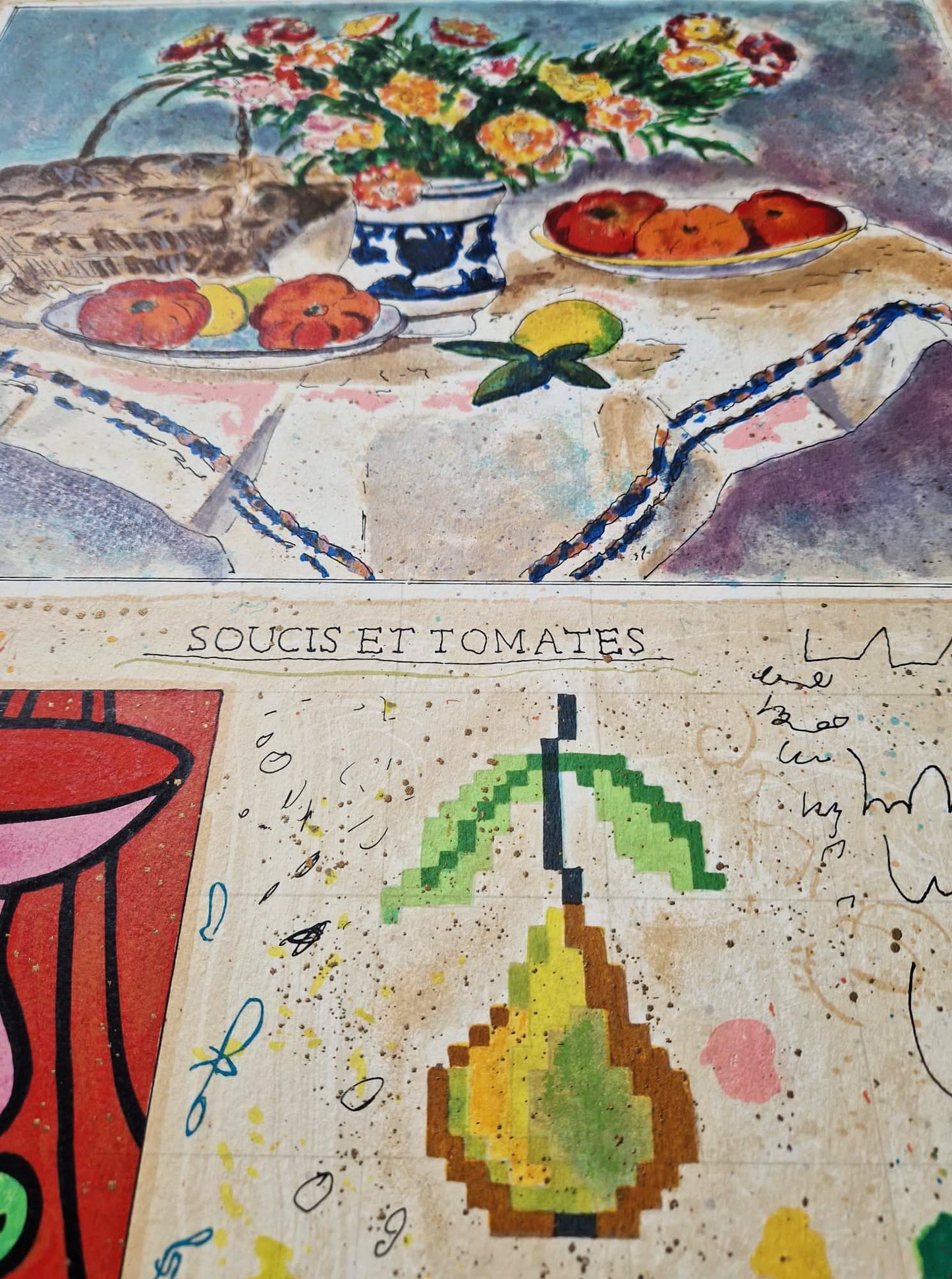 MICHAEL EISEMANN - Soucis Et Tomates (bez rámu) litografia