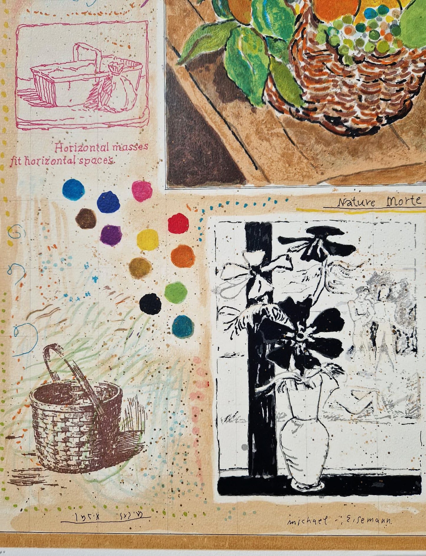 MICHAEL EISEMANN - Prírodná morte (bez rámu) litografia
