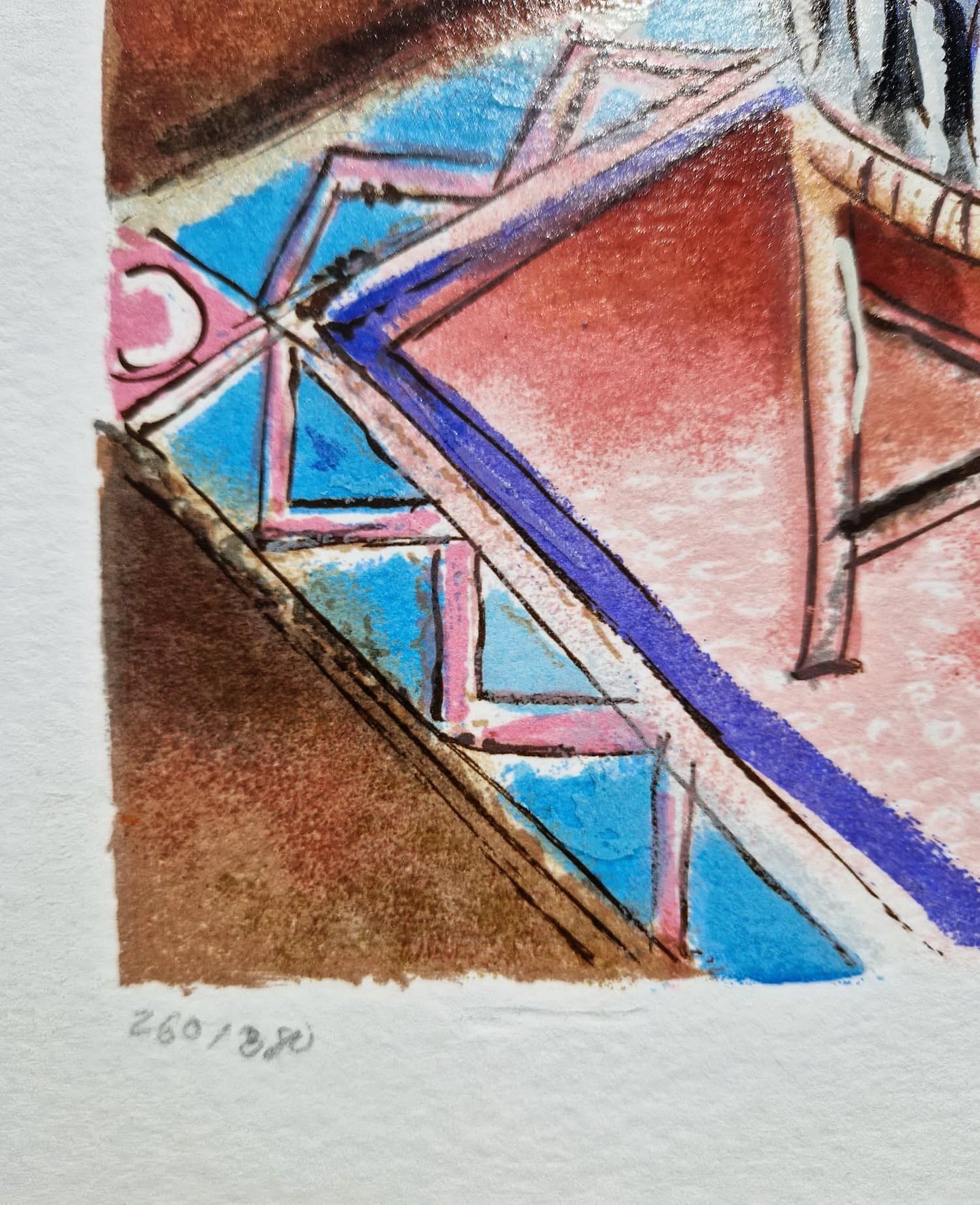 MICHAEL ROZENVAIN - Vase and Fruit (Unframed) Serigraph