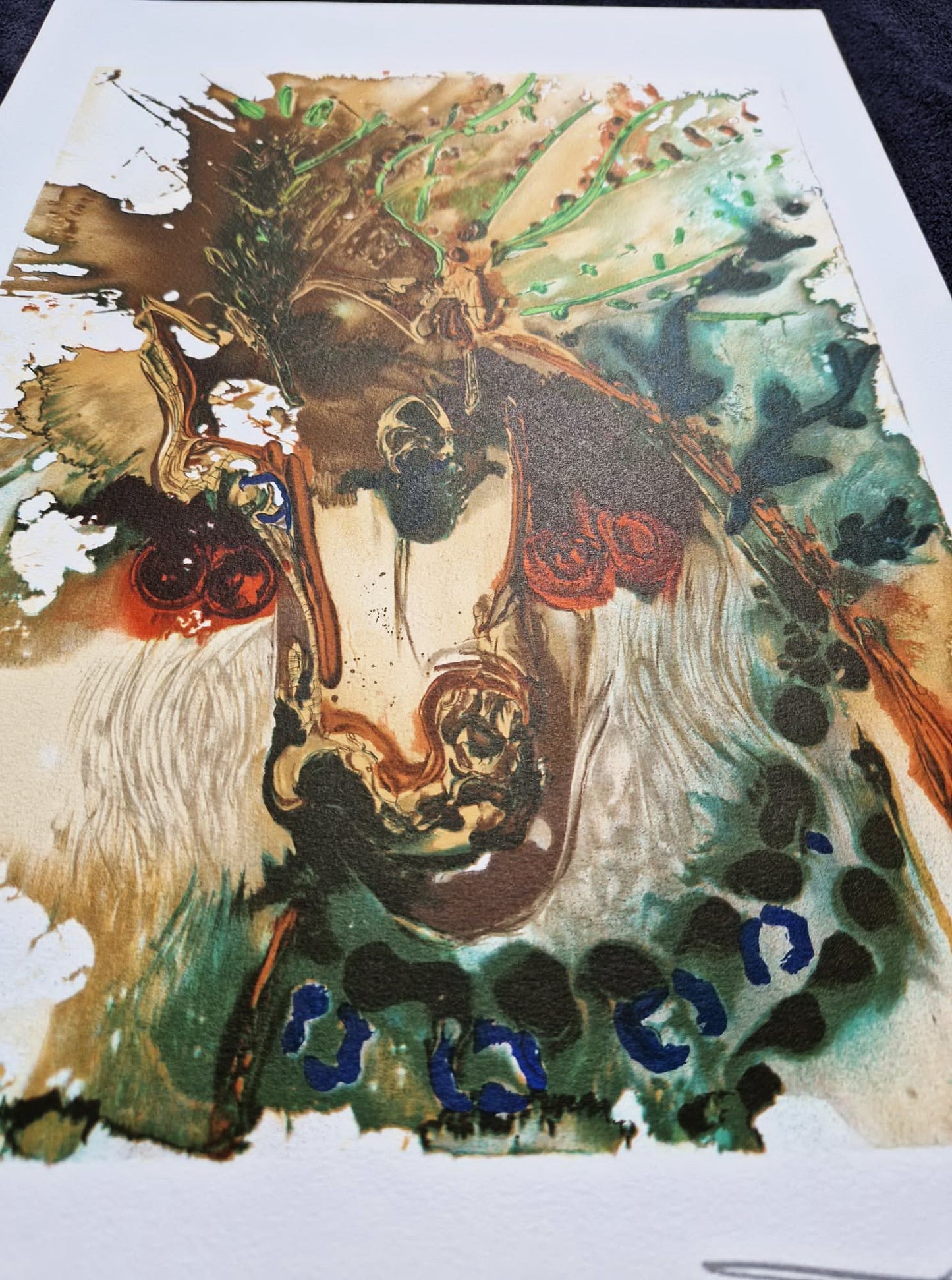 SALVADOR DALI - Bucephale (CERTIFICATE) (Unframed) Original lithograph by S.P.A.D.E.M (Israel)